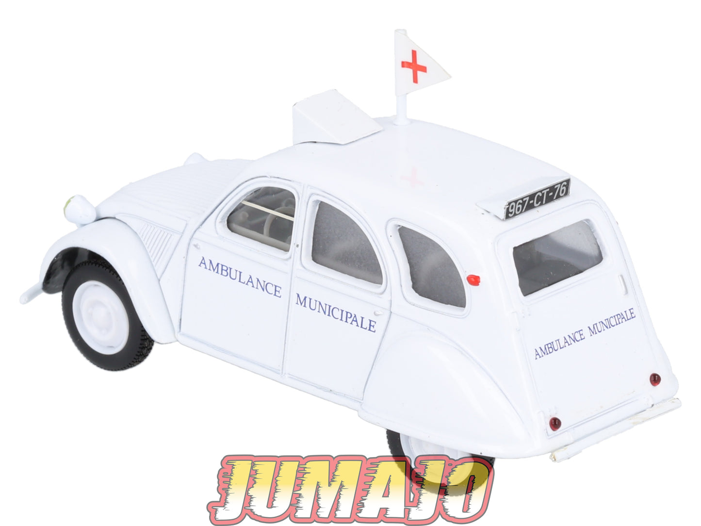 2CV54 Voiture 1/43 NOREV Citroen : 2CV Ambulance 1953 croix rouge