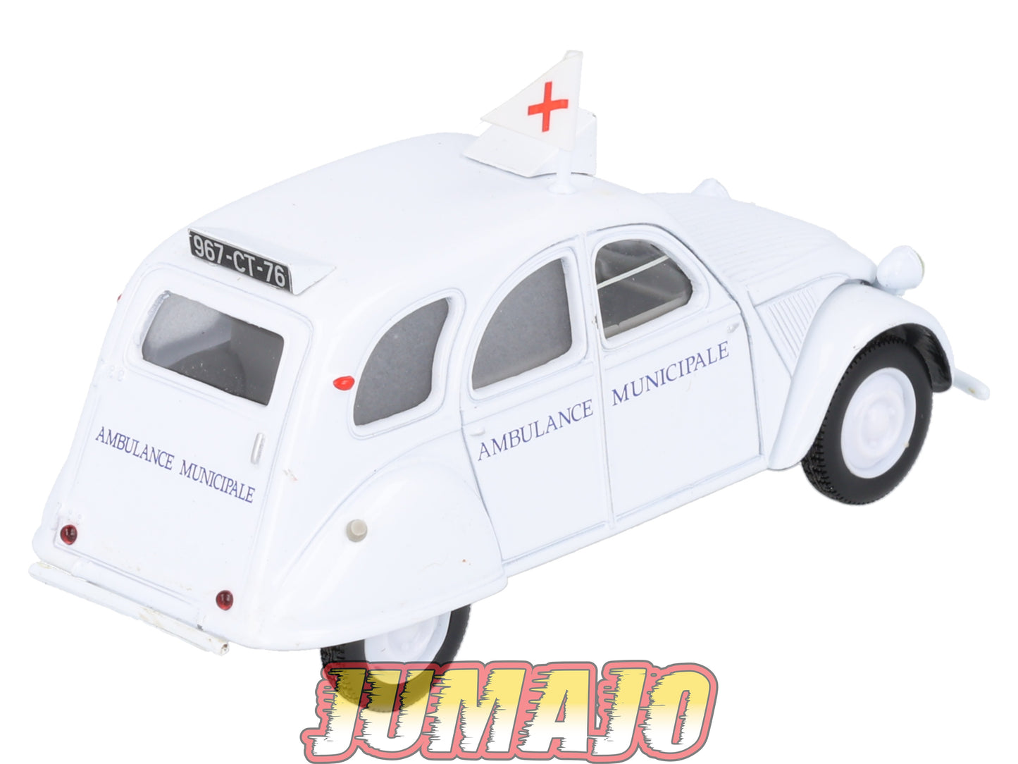2CV54 Voiture 1/43 NOREV Citroen : 2CV Ambulance 1953 croix rouge