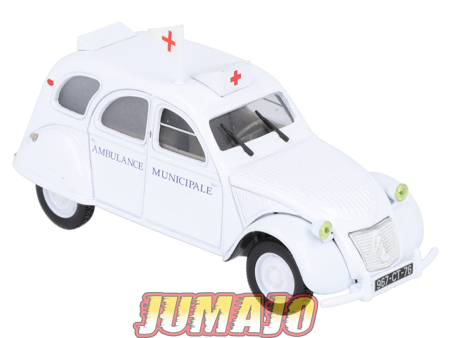 2CV54 Voiture 1/43 NOREV Citroen : 2CV Ambulance 1953 croix rouge