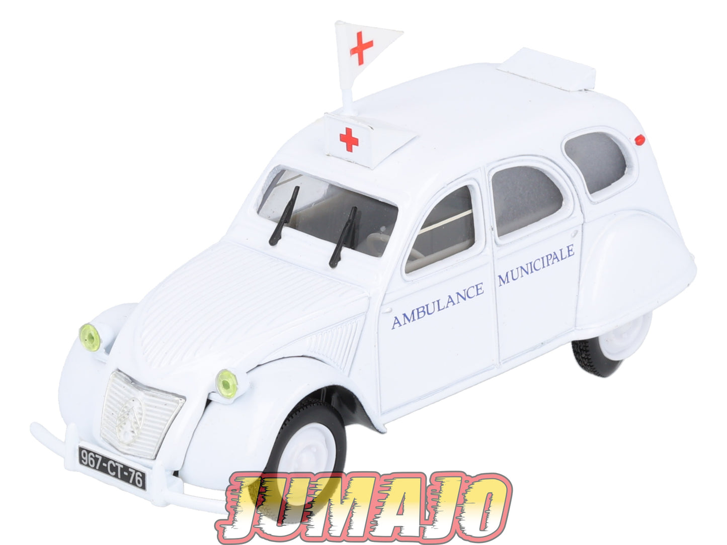2CV54 Voiture 1/43 NOREV Citroen : 2CV Ambulance 1953 croix rouge
