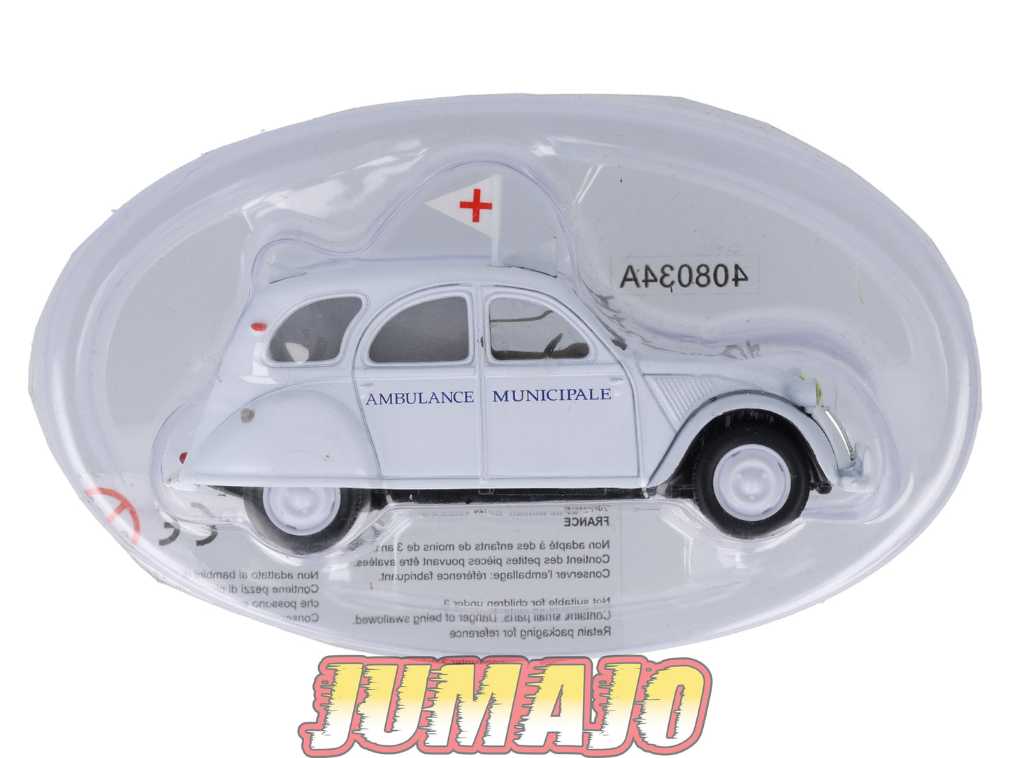 2CV54 Voiture 1/43 NOREV Citroen : 2CV Ambulance 1953 croix rouge