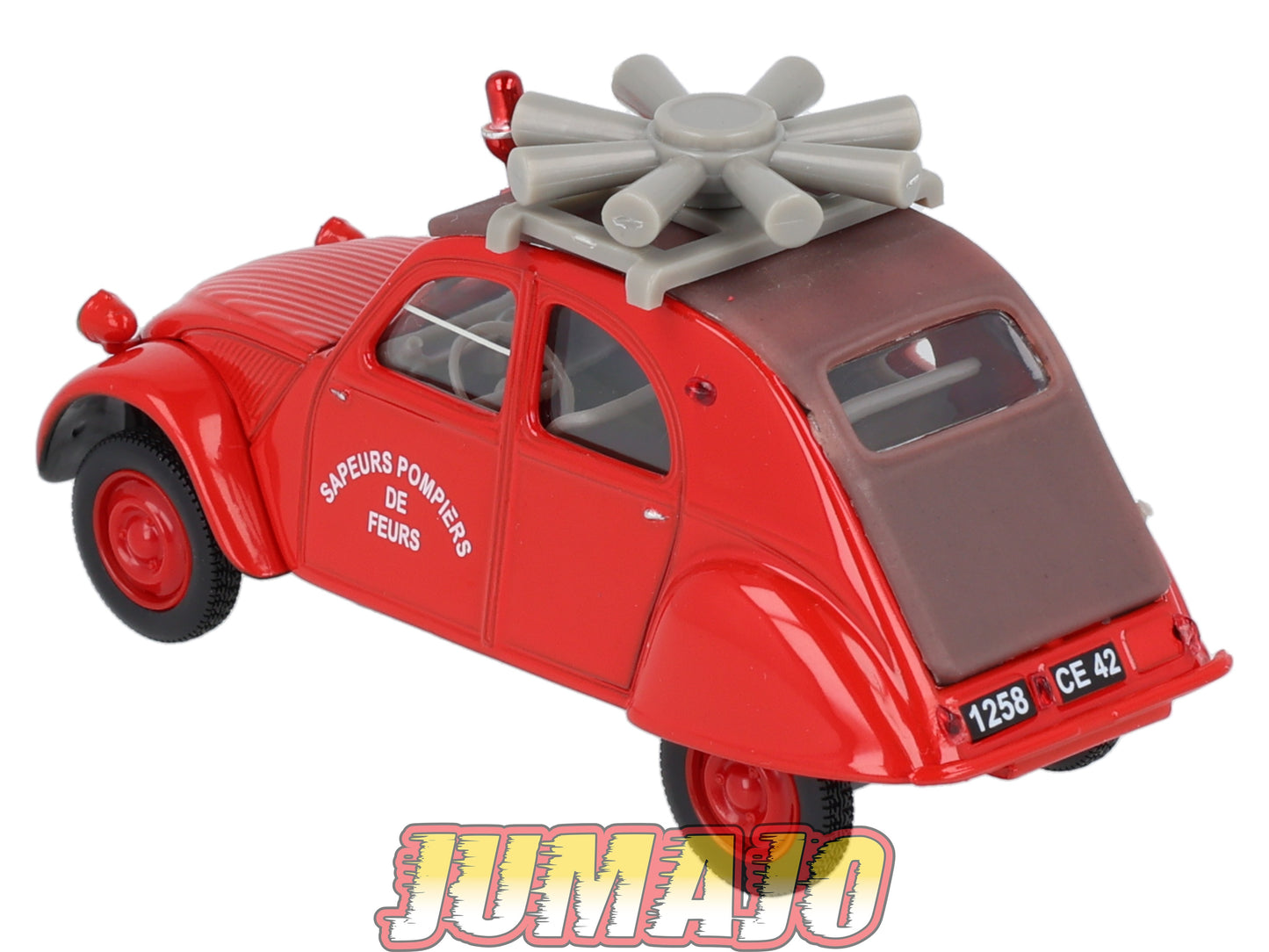 2CV66 Voiture 1/43 ELIGOR Citroen : 2CV AZL Pompiers de Feurs