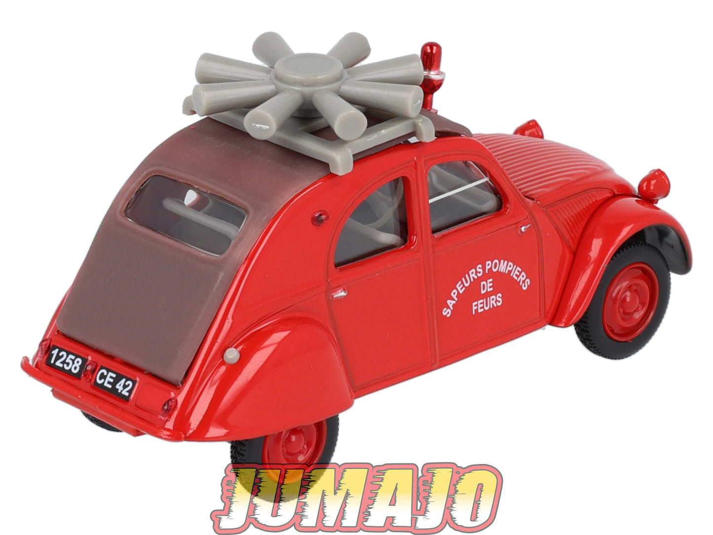 2CV66 Voiture 1/43 ELIGOR Citroen : 2CV AZL Pompiers de Feurs