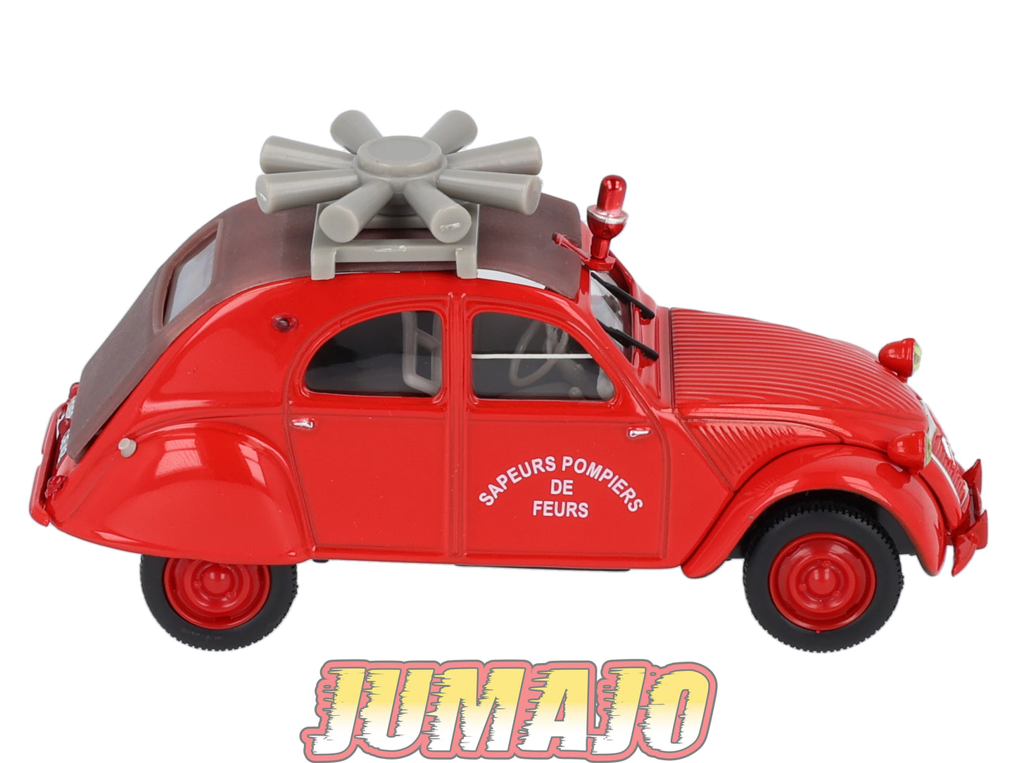 2CV66 Voiture 1/43 ELIGOR Citroen : 2CV AZL Pompiers de Feurs