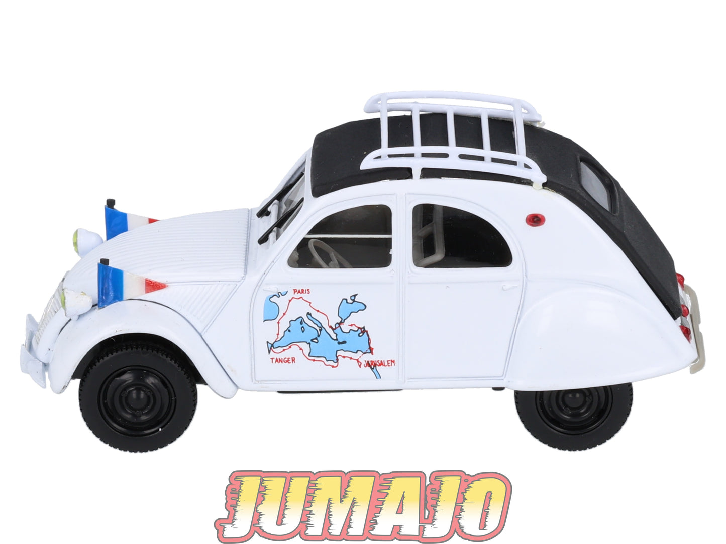 2CV86 Voiture 1/43 NOREV Citroen : 2CV BERNIER HUGUIER Tour de Méditerranée