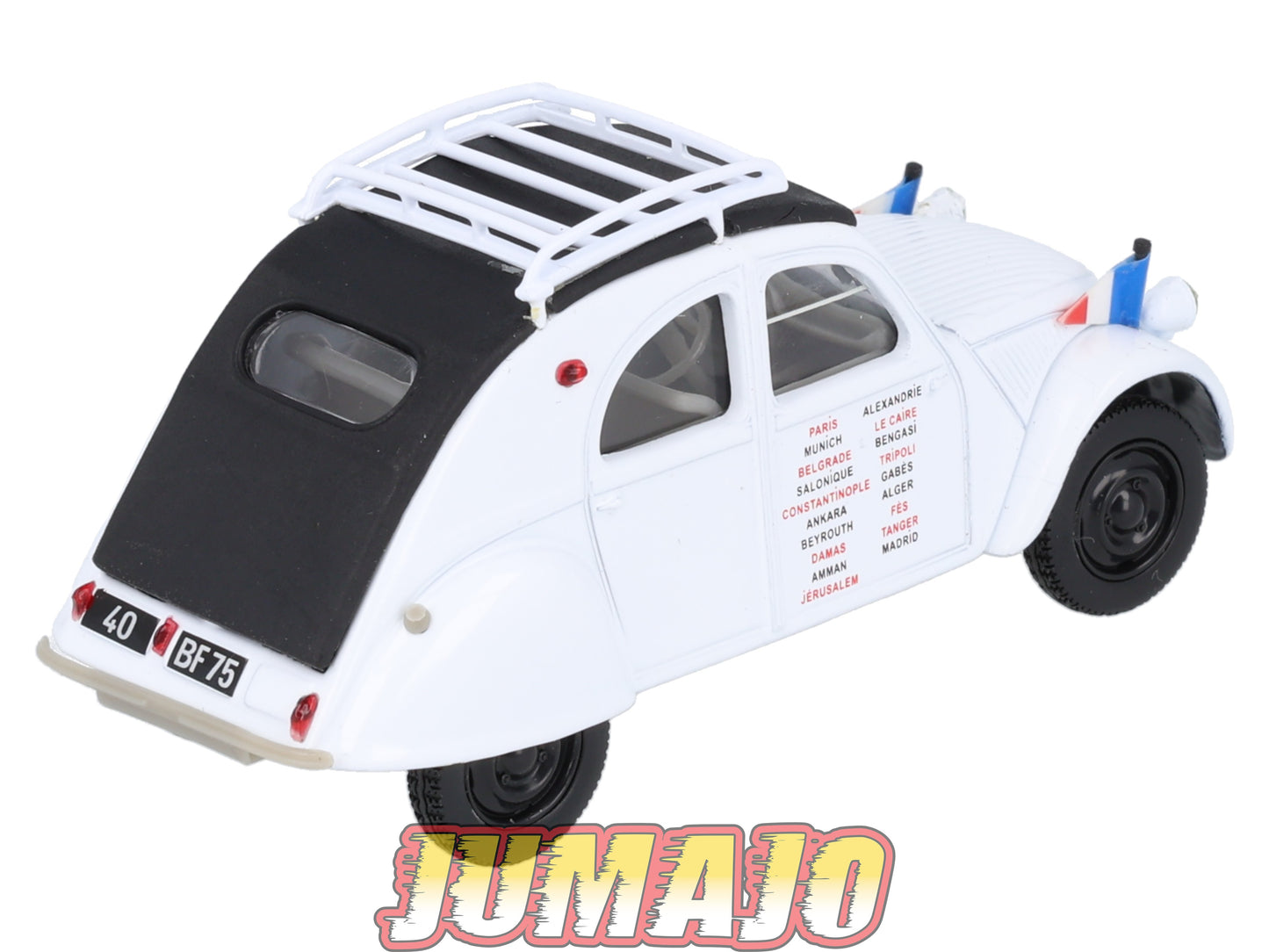 2CV86 Voiture 1/43 NOREV Citroen : 2CV BERNIER HUGUIER Tour de Méditerranée