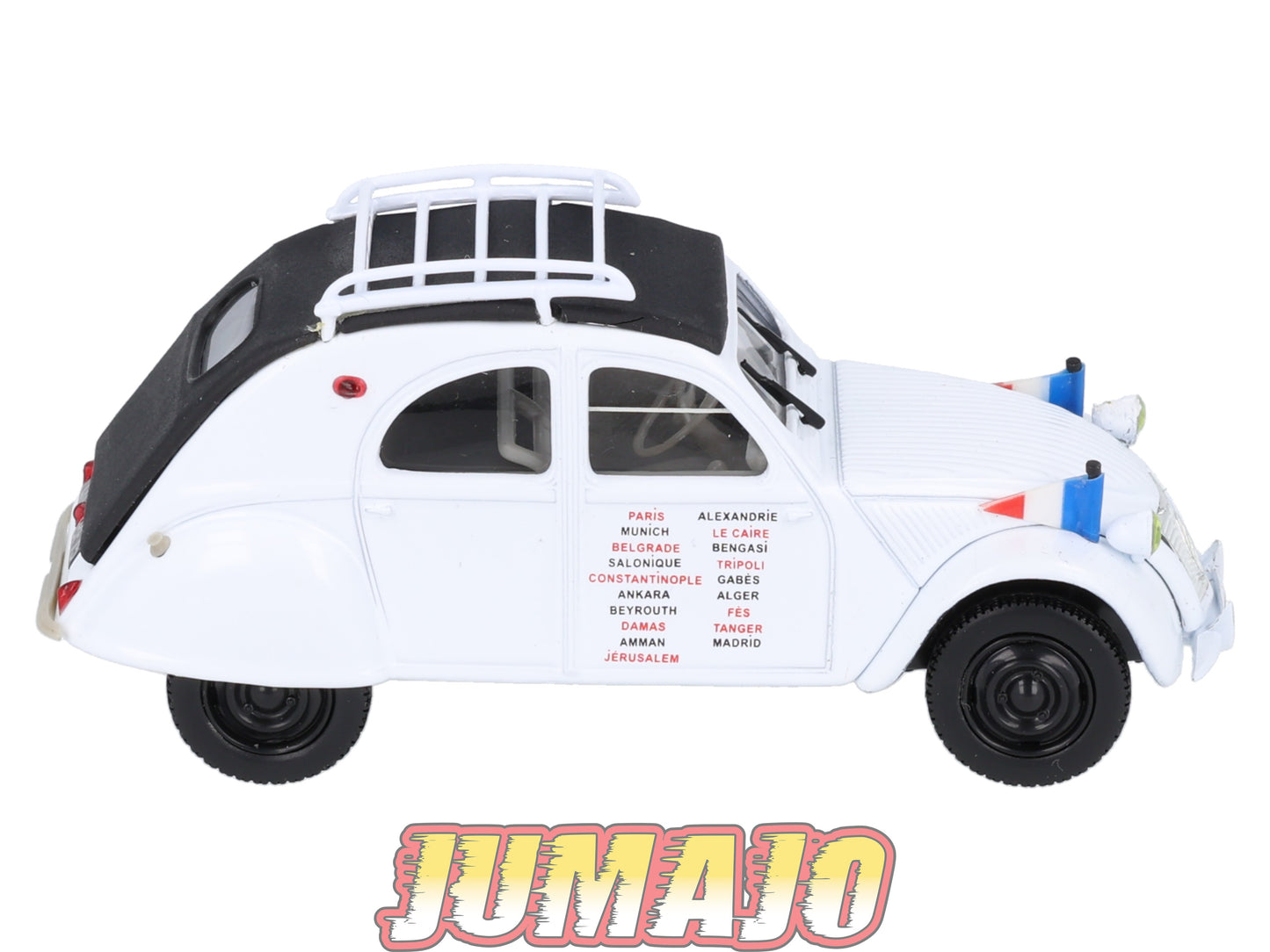 2CV86 Voiture 1/43 NOREV Citroen : 2CV BERNIER HUGUIER Tour de Méditerranée