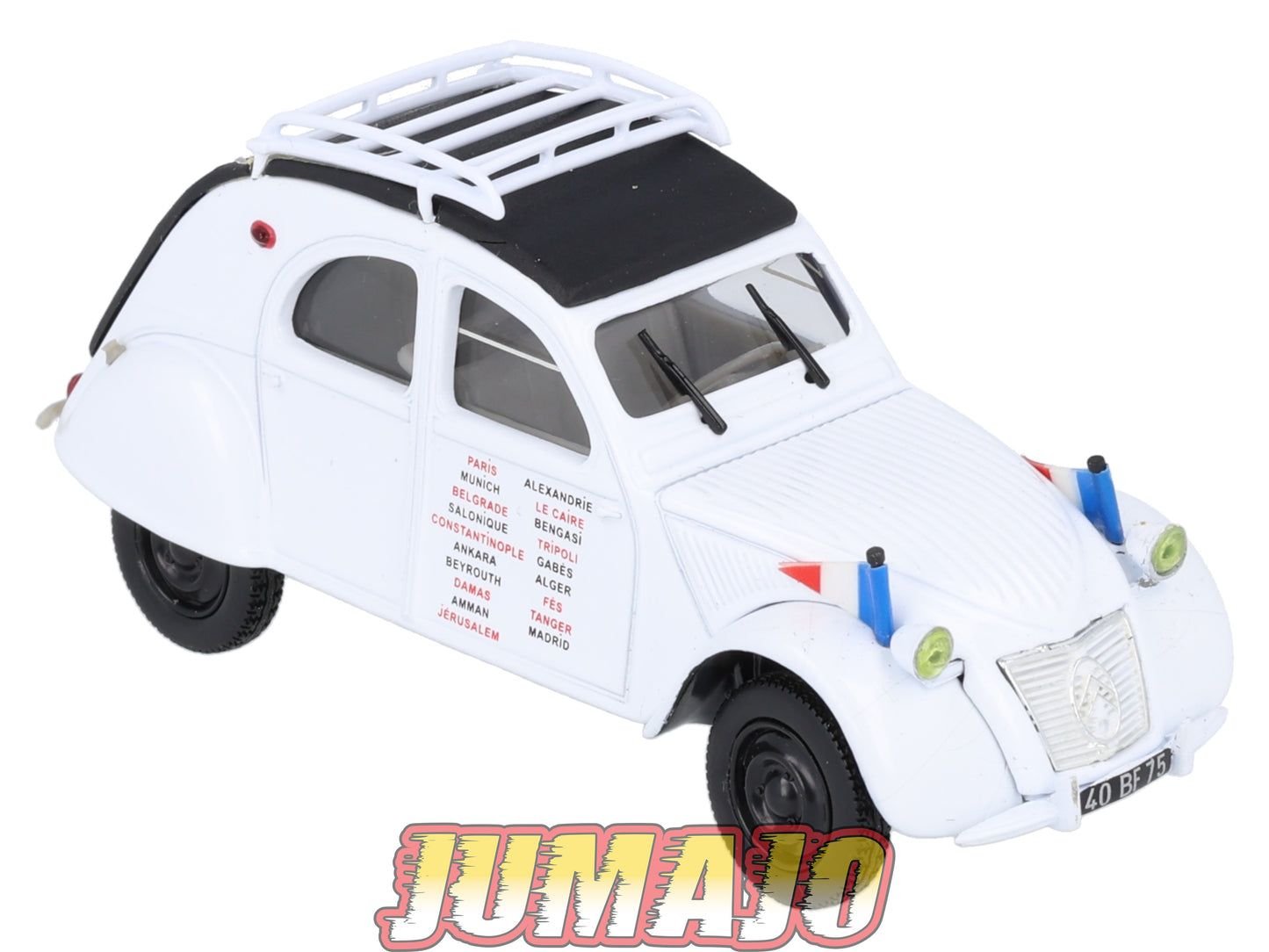 2CV86 Voiture 1/43 NOREV Citroen : 2CV BERNIER HUGUIER Tour de Méditerranée