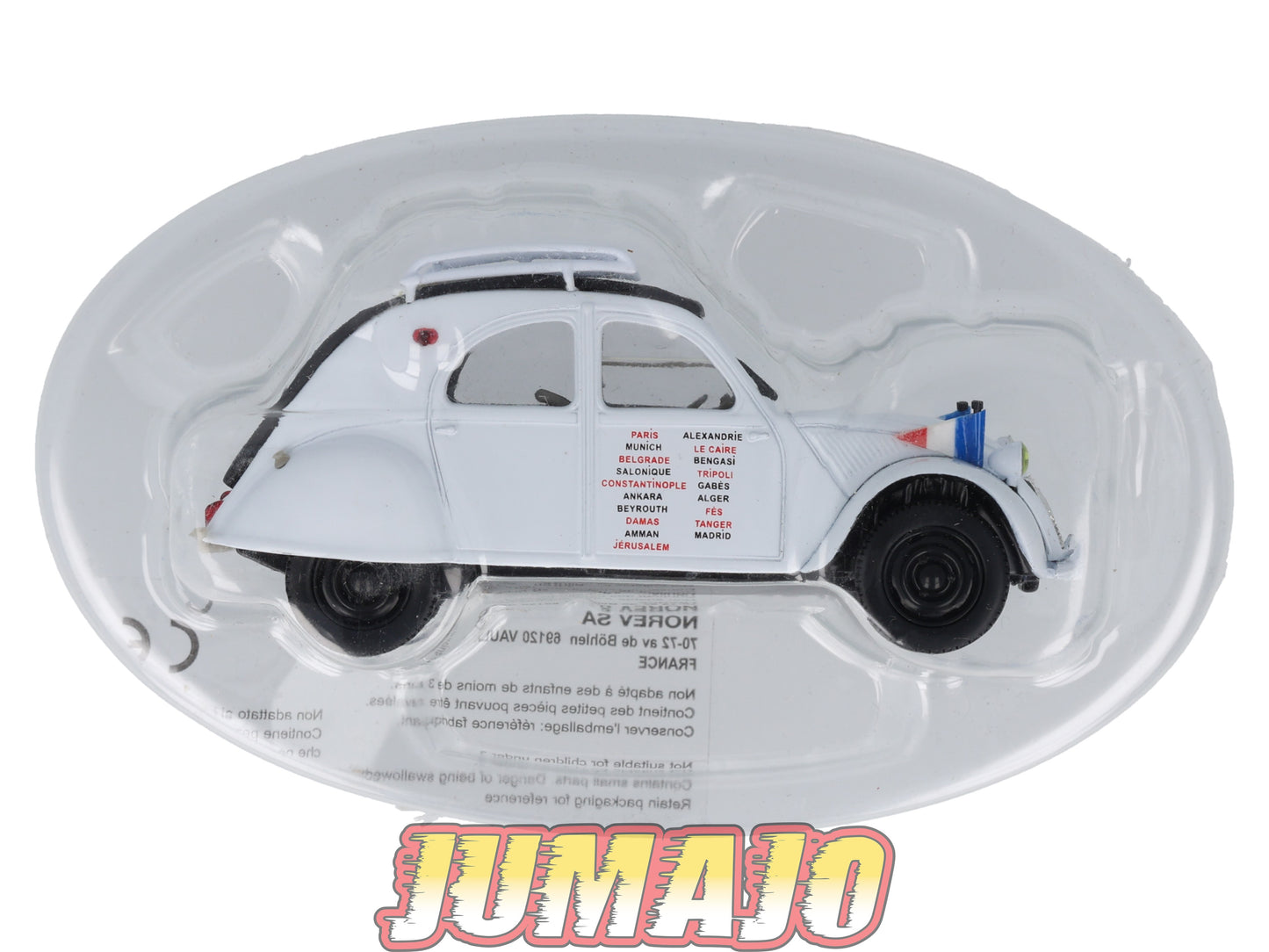 2CV86 Voiture 1/43 NOREV Citroen : 2CV BERNIER HUGUIER Tour de Méditerranée