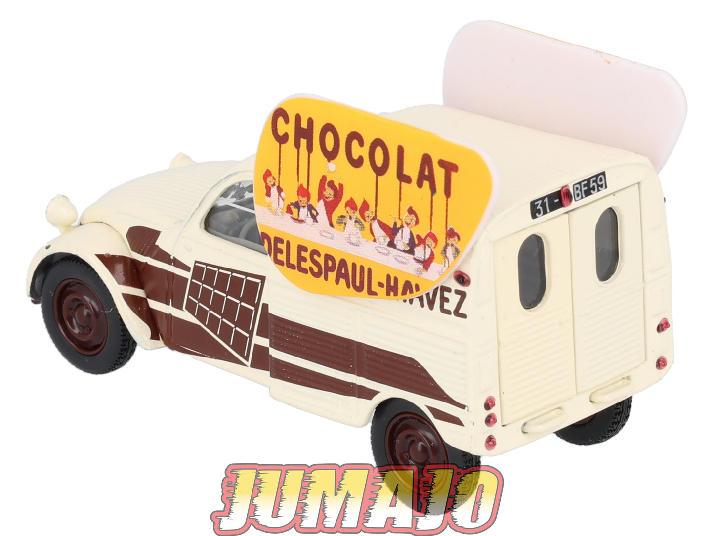 2CV89 Voiture 1/43 NOREV Citroen : 2CV Chocolat DELESPAUL HAVEZ