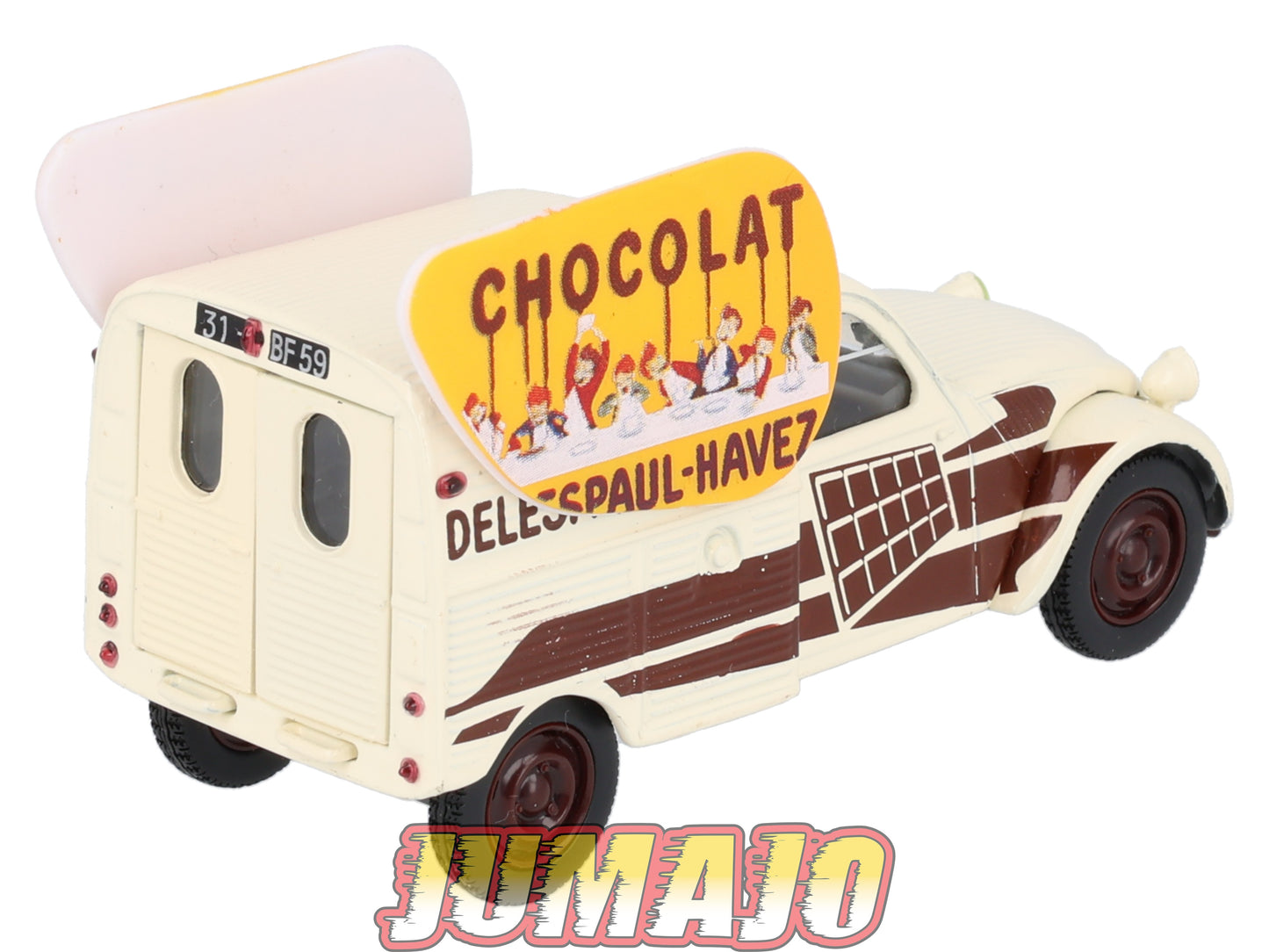 2CV89 Voiture 1/43 NOREV Citroen : 2CV Chocolat DELESPAUL HAVEZ