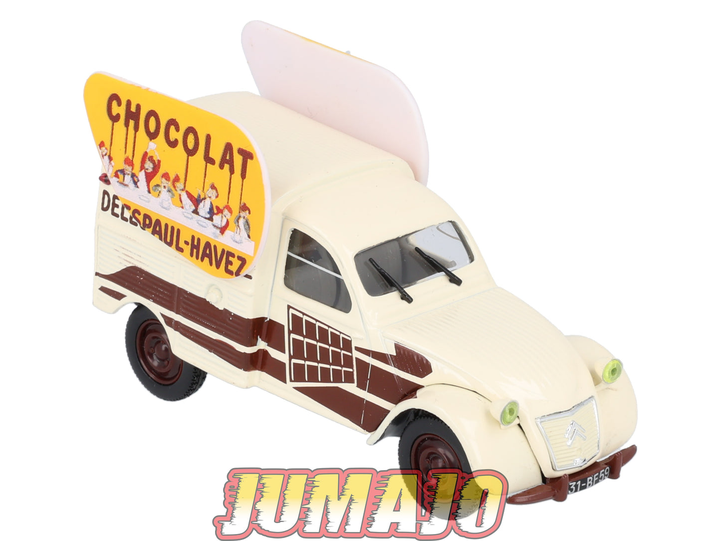 2CV89 Voiture 1/43 NOREV Citroen : 2CV Chocolat DELESPAUL HAVEZ