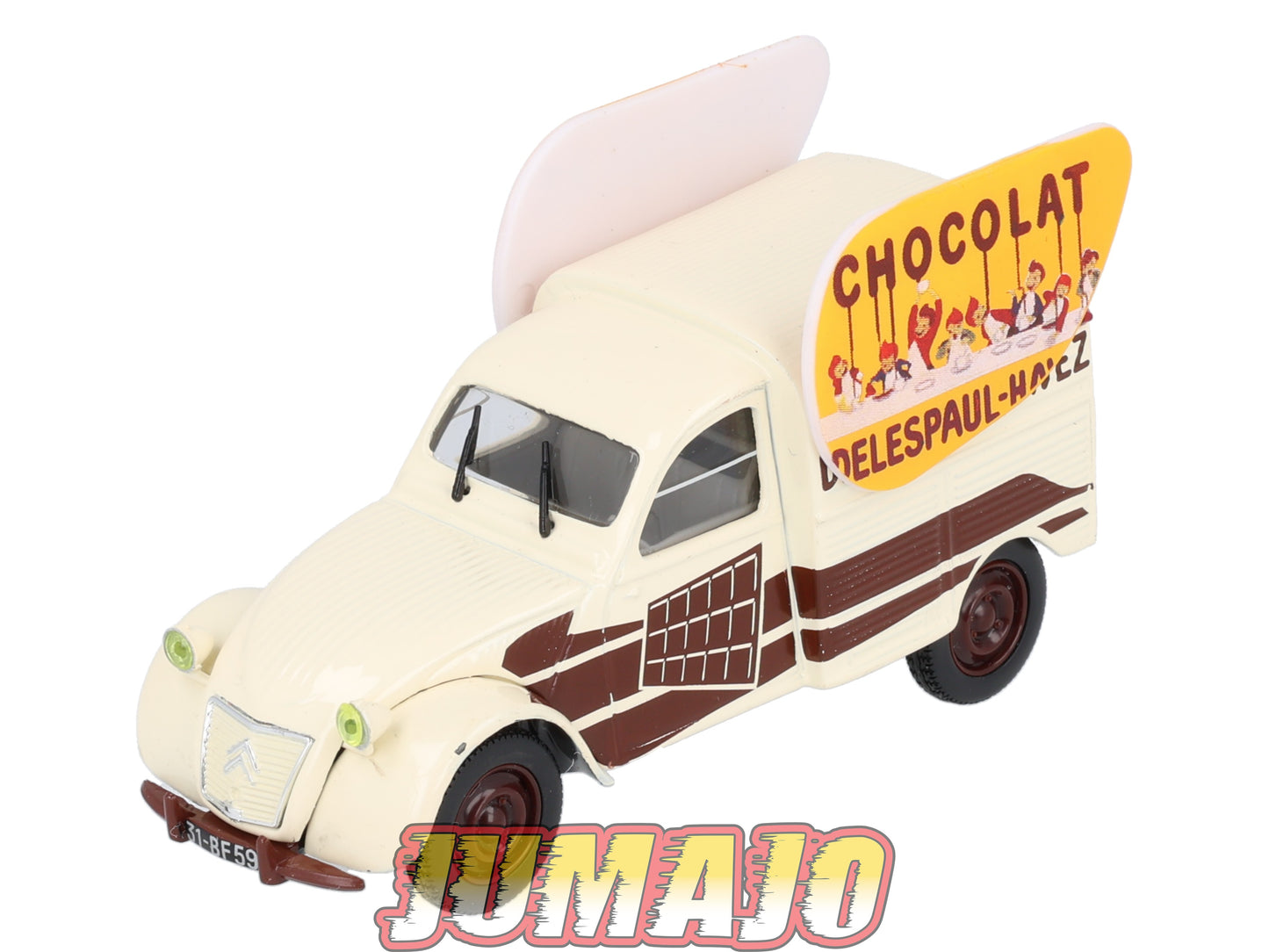 2CV89 Voiture 1/43 NOREV Citroen : 2CV Chocolat DELESPAUL HAVEZ