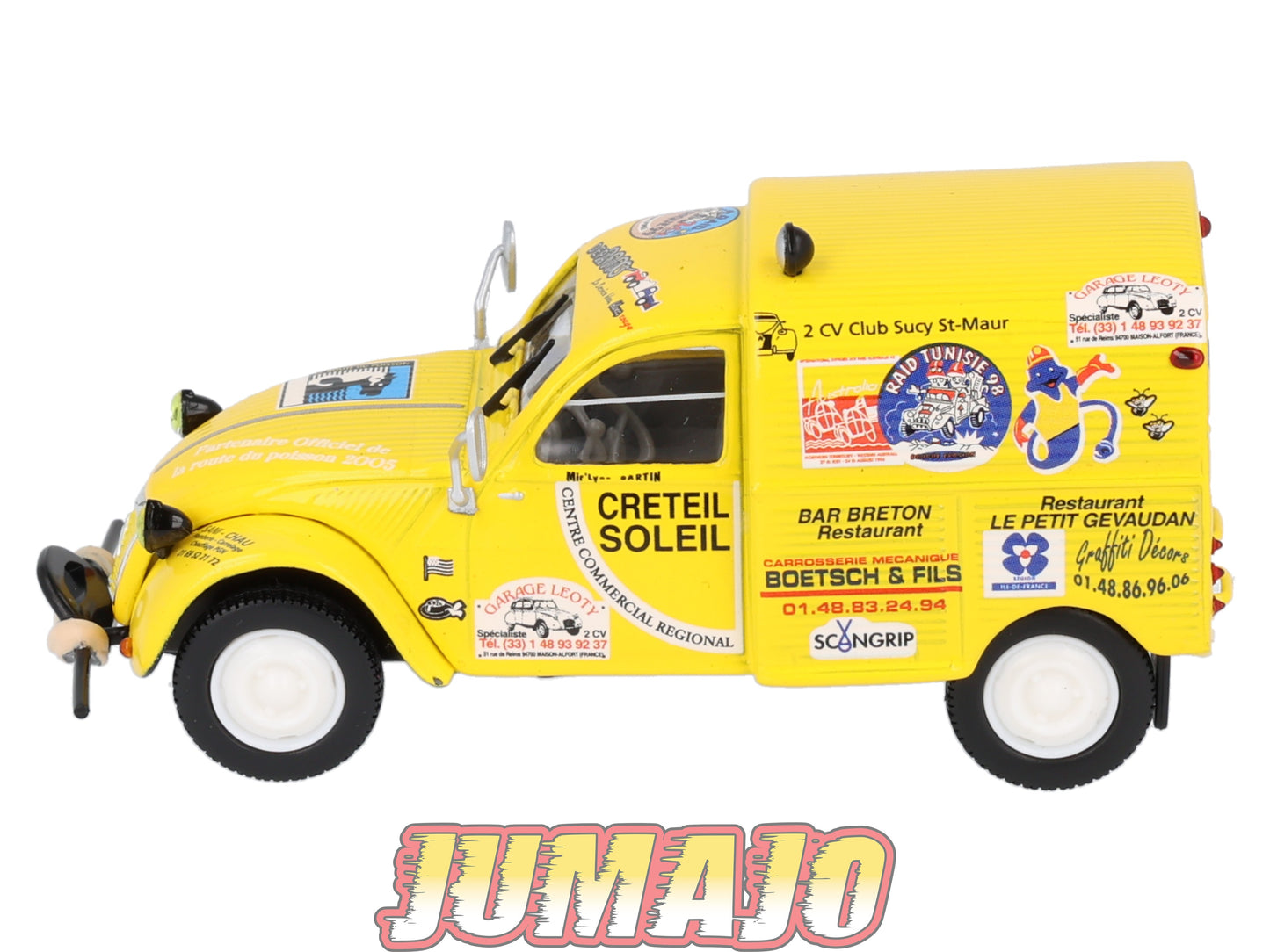 2CV95 Voiture 1/43 NOREV Citroen : 2CV AZU raid Australia 1959
