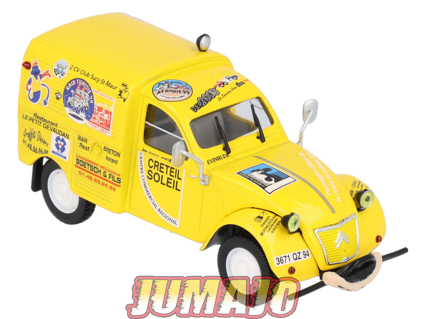2CV95 Voiture 1/43 NOREV Citroen : 2CV AZU raid Australia 1959