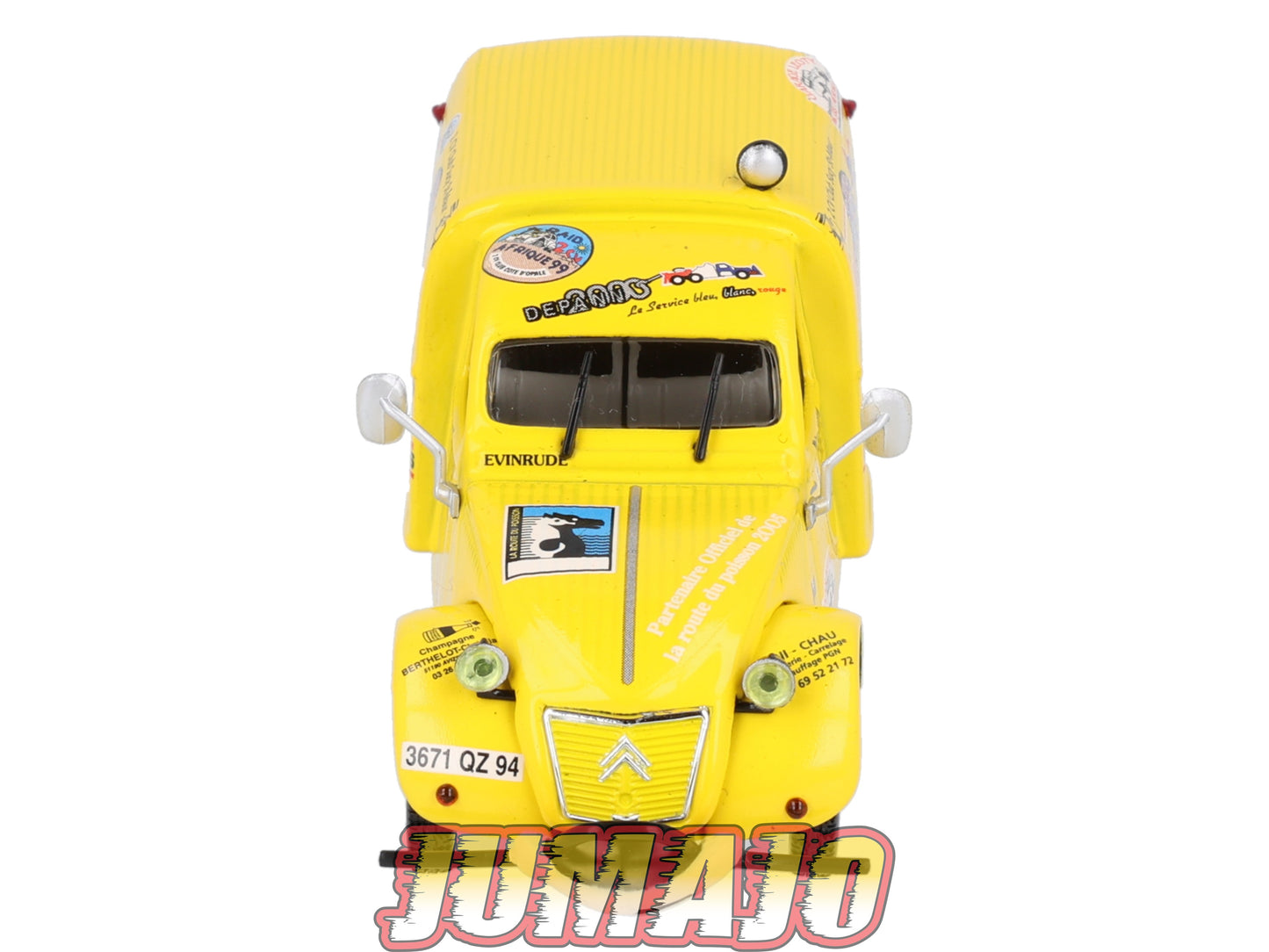 2CV95 Voiture 1/43 NOREV Citroen : 2CV AZU raid Australia 1959