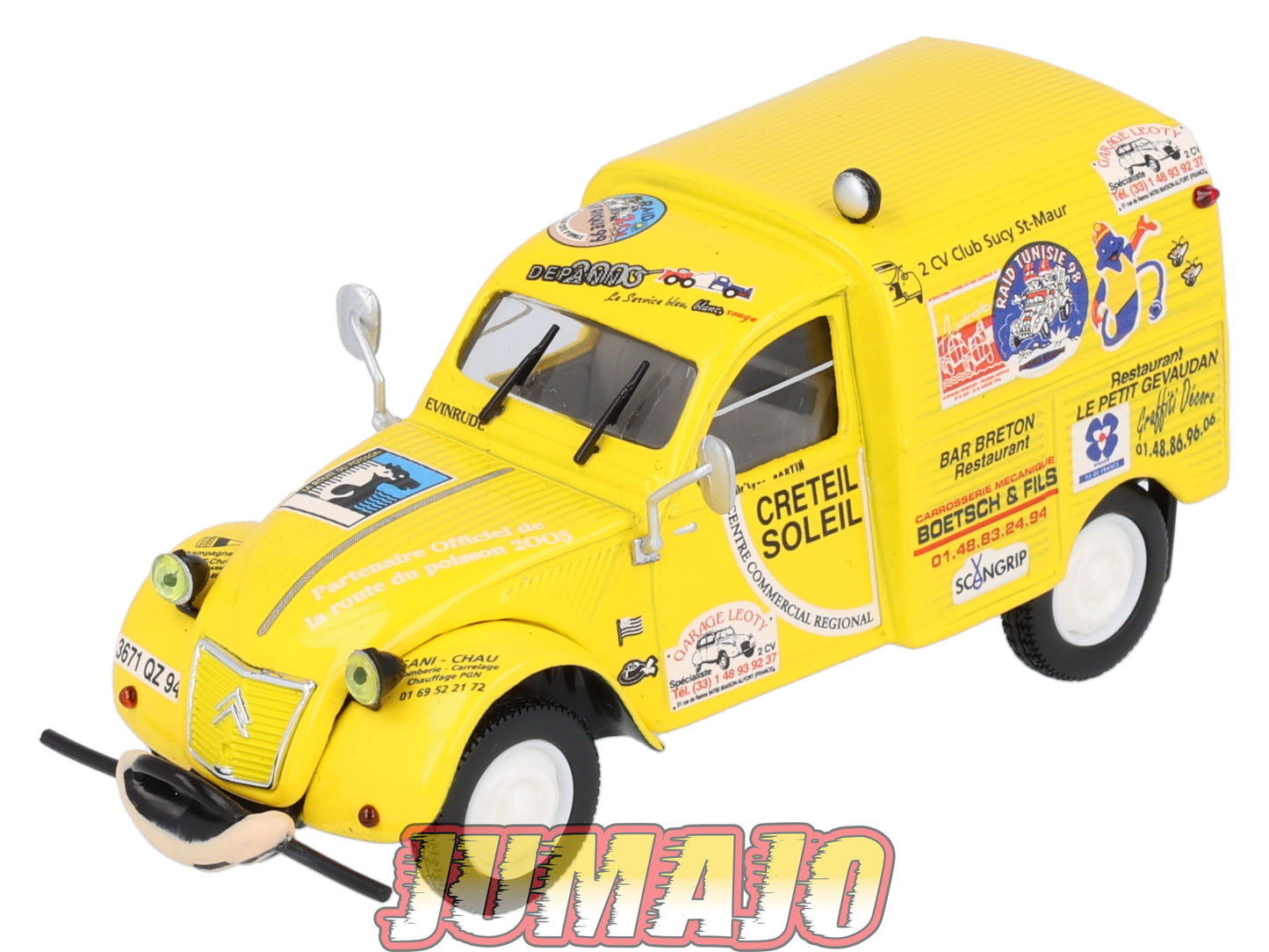 2CV95 Voiture 1/43 NOREV Citroen : 2CV AZU raid Australia 1959