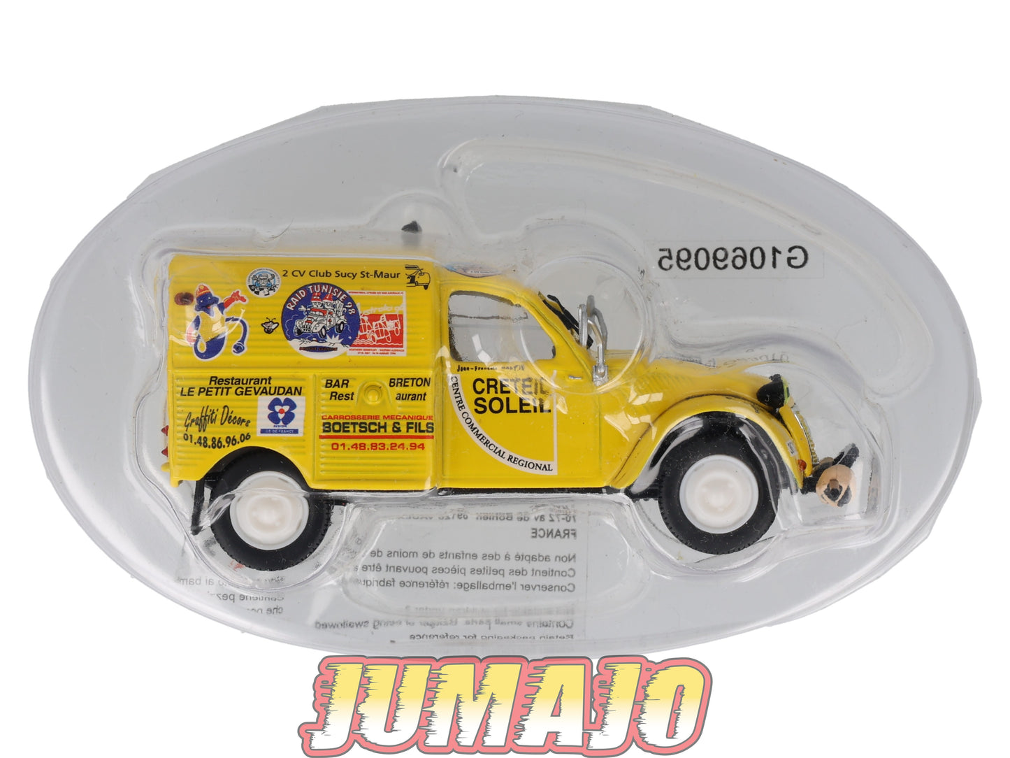 2CV95 Voiture 1/43 NOREV Citroen : 2CV AZU raid Australia 1959