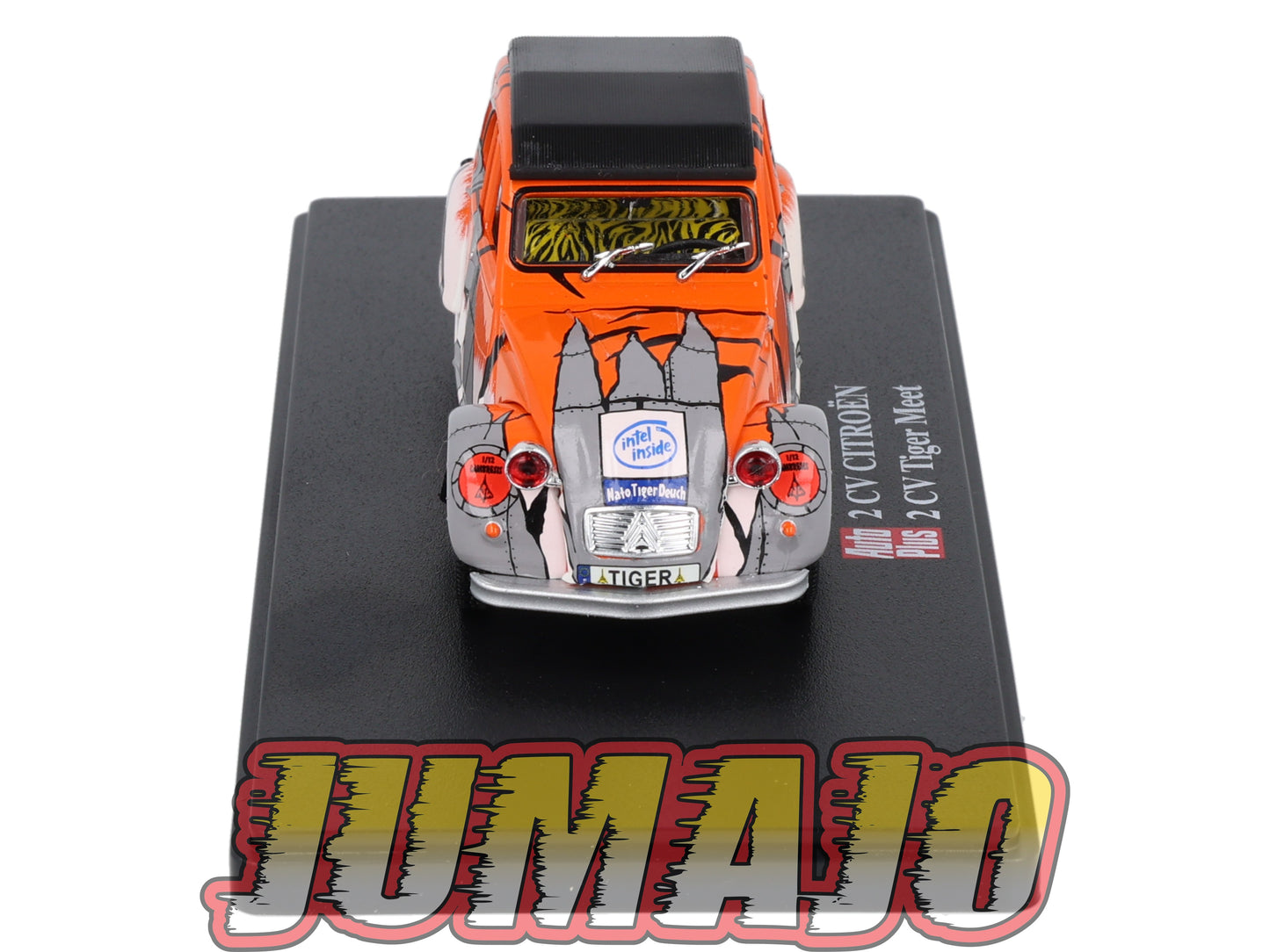 2CVAP100 Voiture 1/43 ELIGOR Auto plus : CITROEN 2CV Tiger Meet