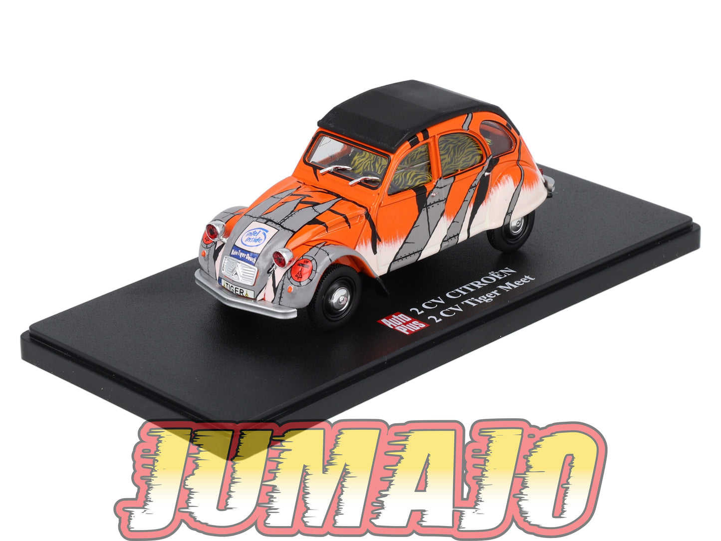 2CVAP100 Voiture 1/43 ELIGOR Auto plus : CITROEN 2CV Tiger Meet