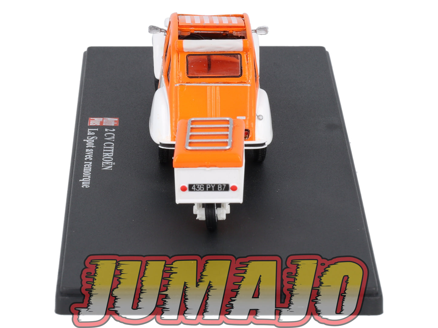 2CVAP11 Voiture 1/43 ELIGOR Auto plus : CITROEN 2CV Spot Avec Remorque