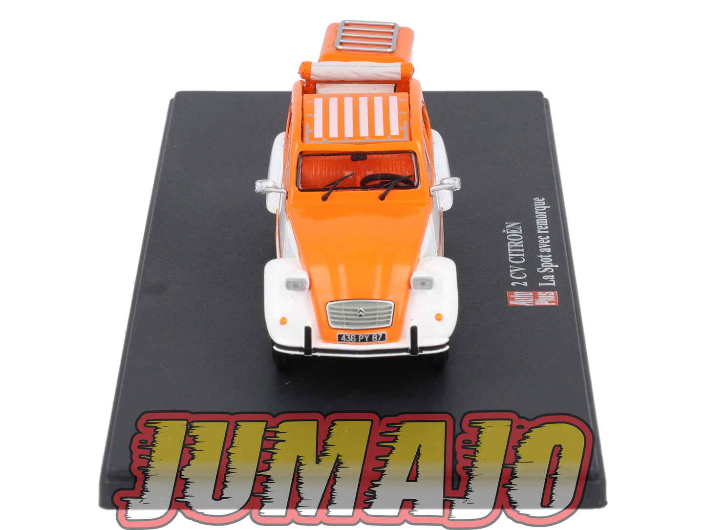 2CVAP11 Voiture 1/43 ELIGOR Auto plus : CITROEN 2CV Spot Avec Remorque