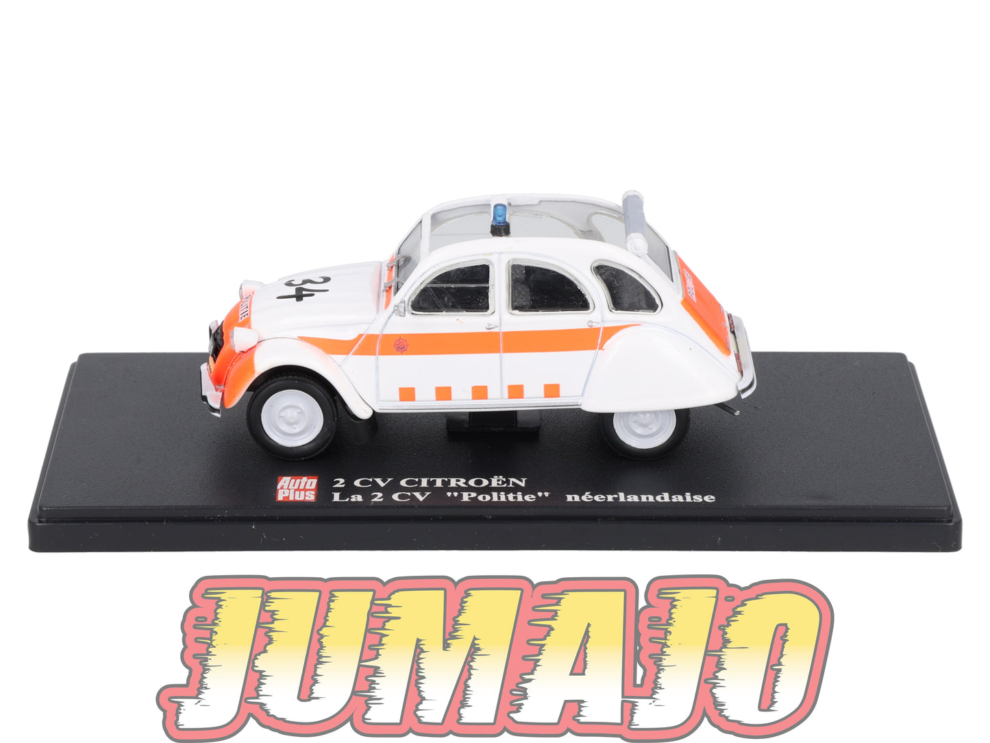 2CVAP16 Voiture 1/43 ELIGOR Auto plus : CITROEN 2CV Police Néerlandaise