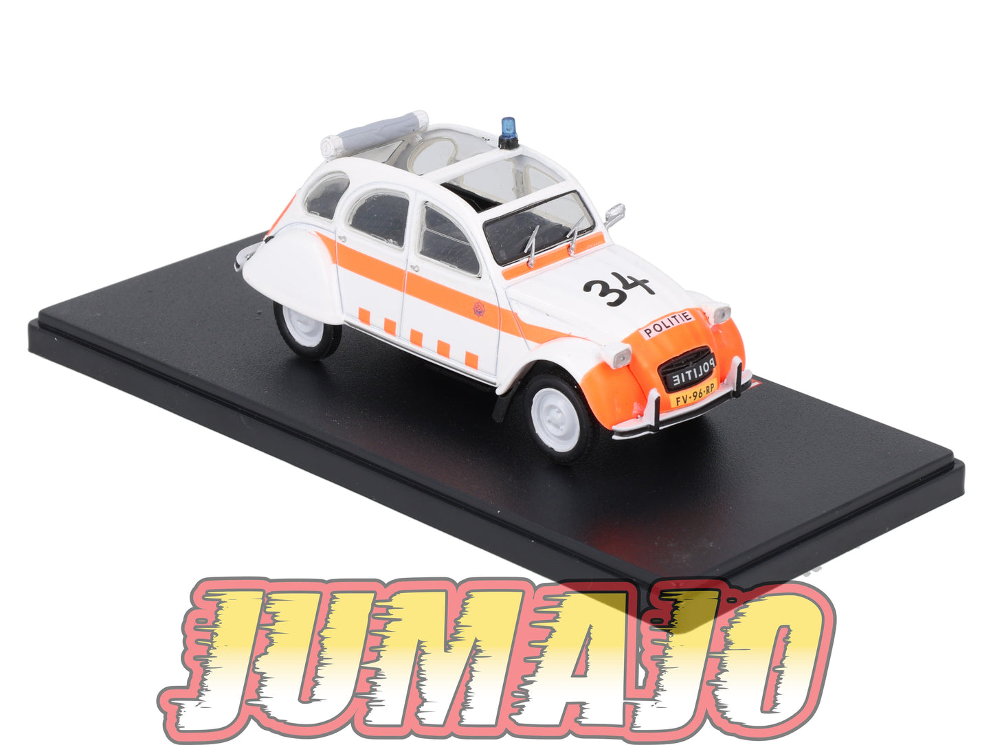 2CVAP16 Voiture 1/43 ELIGOR Auto plus : CITROEN 2CV Police Néerlandaise