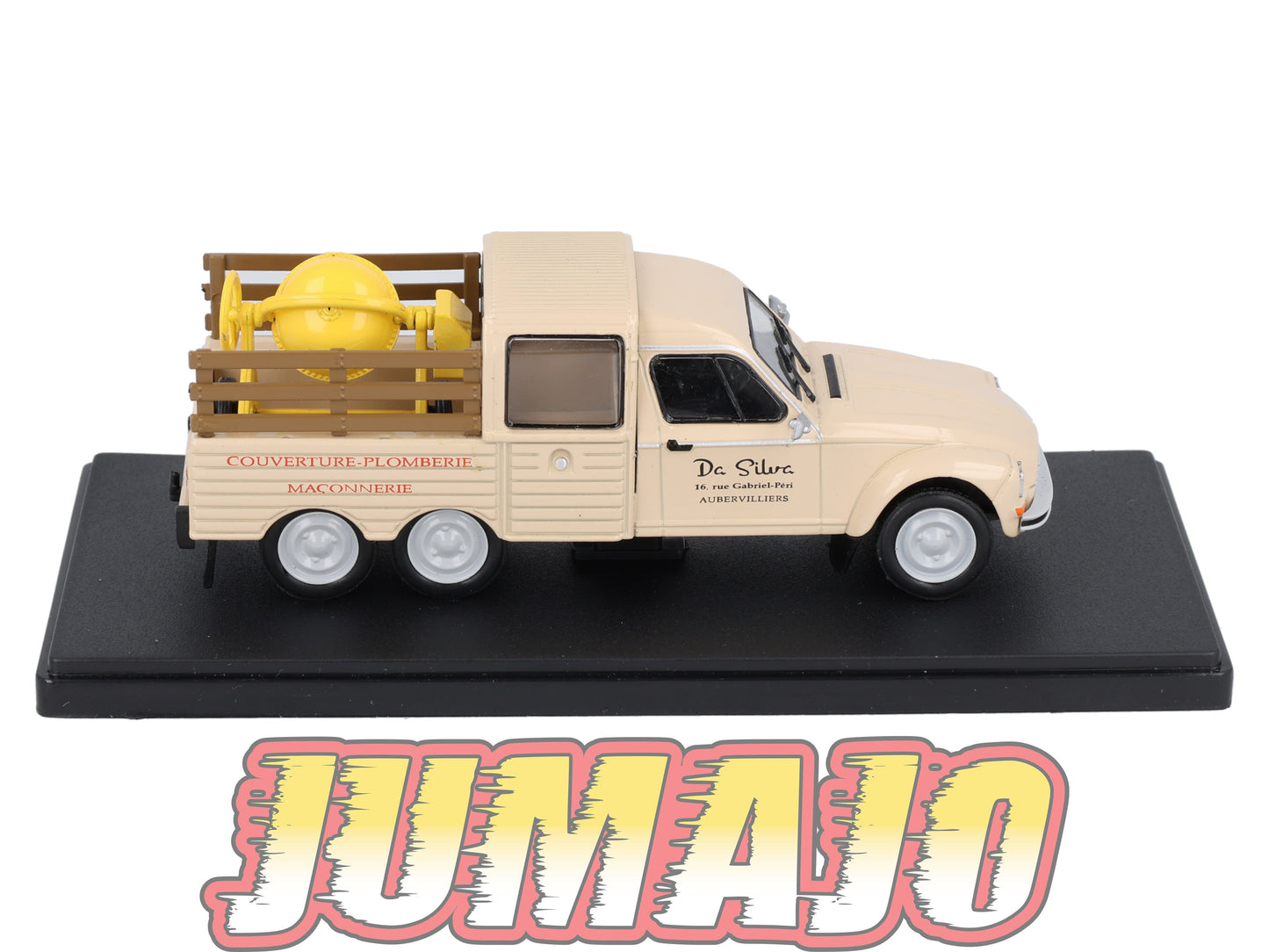 2CVAP254 Voiture 1/43 ELIGOR Auto plus : CITROEN 2CV L'Acadiane 6 Roues Maçon