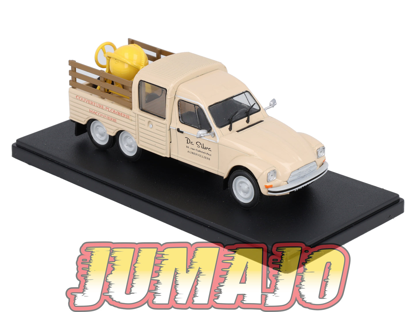 2CVAP254 Voiture 1/43 ELIGOR Auto plus : CITROEN 2CV L'Acadiane 6 Roues Maçon