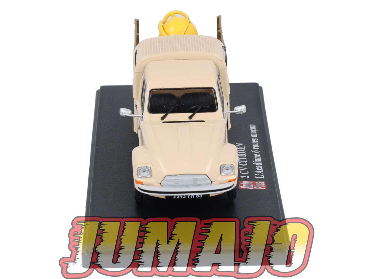 2CVAP254 Voiture 1/43 ELIGOR Auto plus : CITROEN 2CV L'Acadiane 6 Roues Maçon