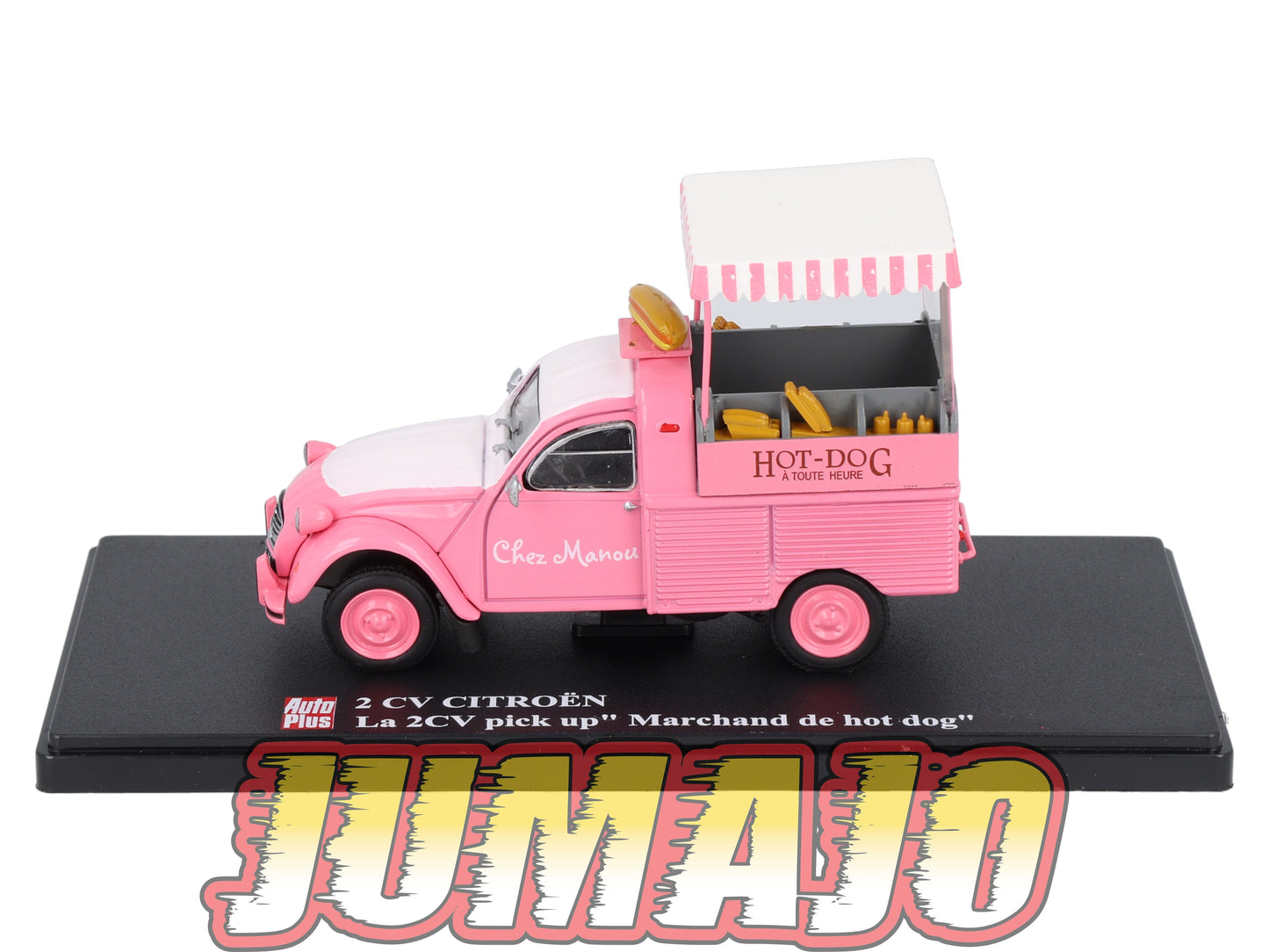 2CVAP257 Voiture 1/43 ELIGOR Auto plus : CITROEN 2CV Pick UP Marchand De Hot Dog