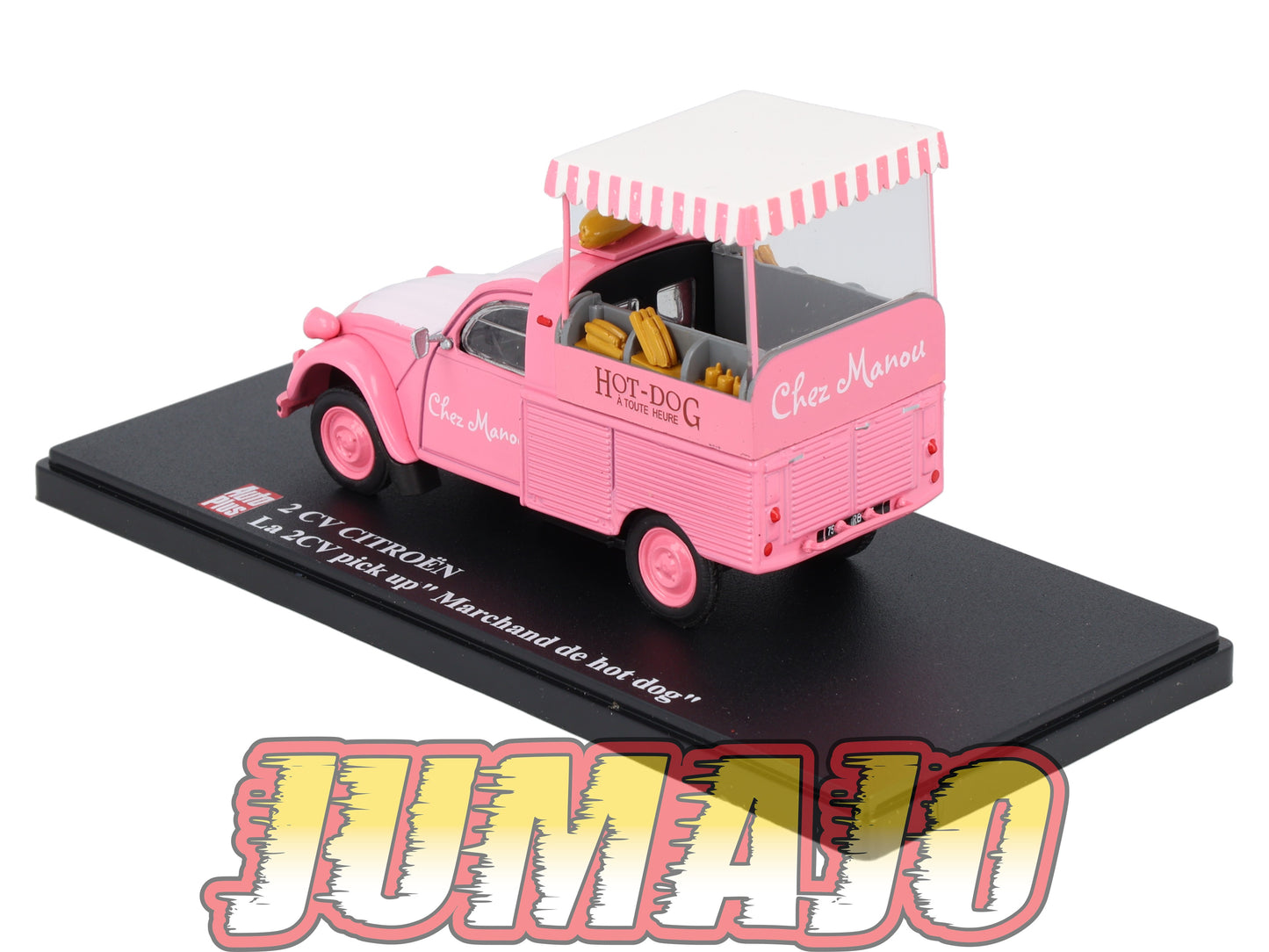 2CVAP257 Voiture 1/43 ELIGOR Auto plus : CITROEN 2CV Pick UP Marchand De Hot Dog