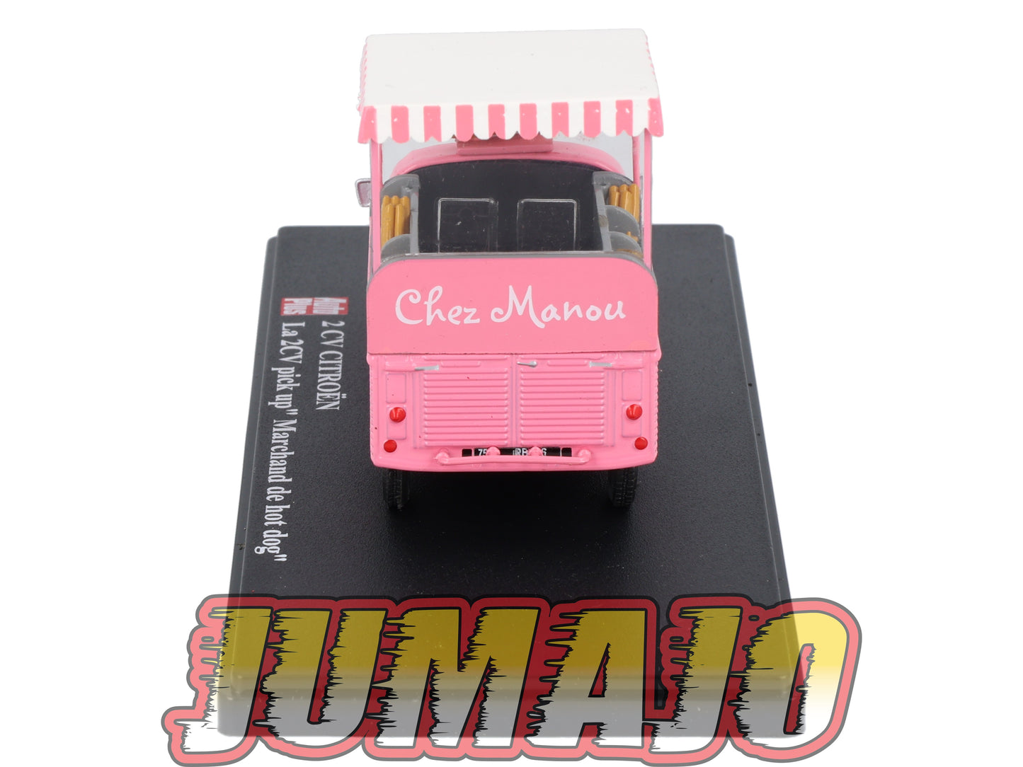 2CVAP257 Voiture 1/43 ELIGOR Auto plus : CITROEN 2CV Pick UP Marchand De Hot Dog