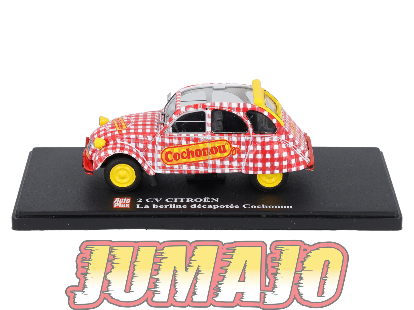 2CVAP259 Voiture 1/43 ELIGOR Auto plus : CITROEN 2CV La Berline Décapotée Cochonou