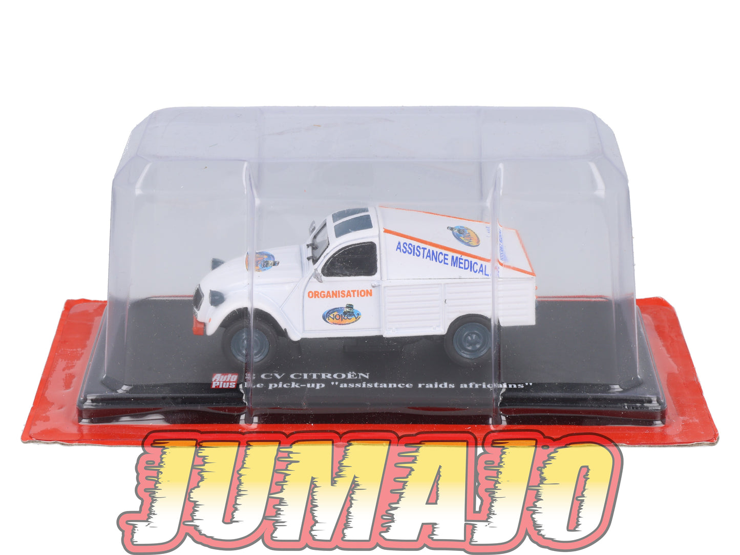 2CVAP262 Voiture 1/43 ELIGOR Auto plus : CITROEN 2CV Pick UP Assistance Raids Africains