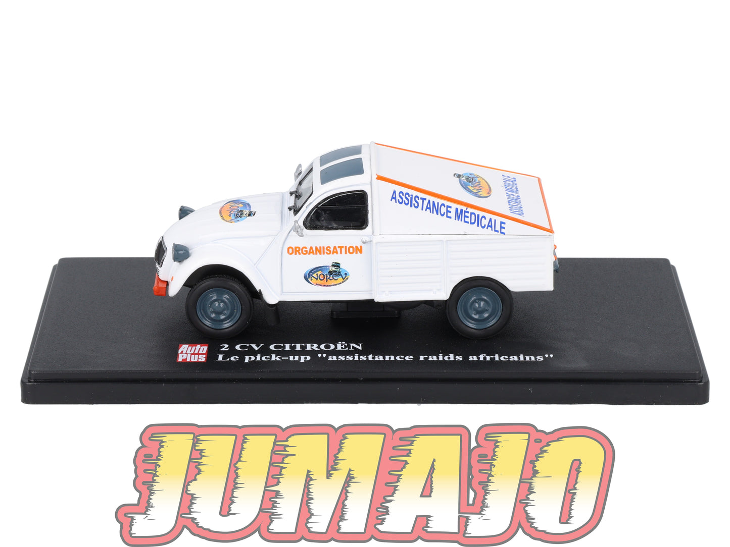 2CVAP262 Voiture 1/43 ELIGOR Auto plus : CITROEN 2CV Pick UP Assistance Raids Africains