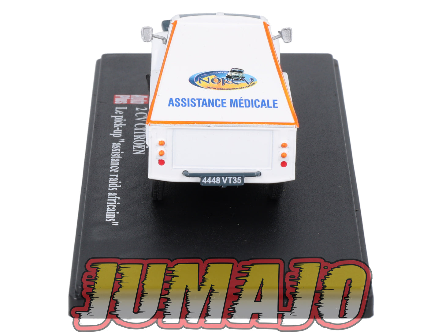 2CVAP262 Voiture 1/43 ELIGOR Auto plus : CITROEN 2CV Pick UP Assistance Raids Africains