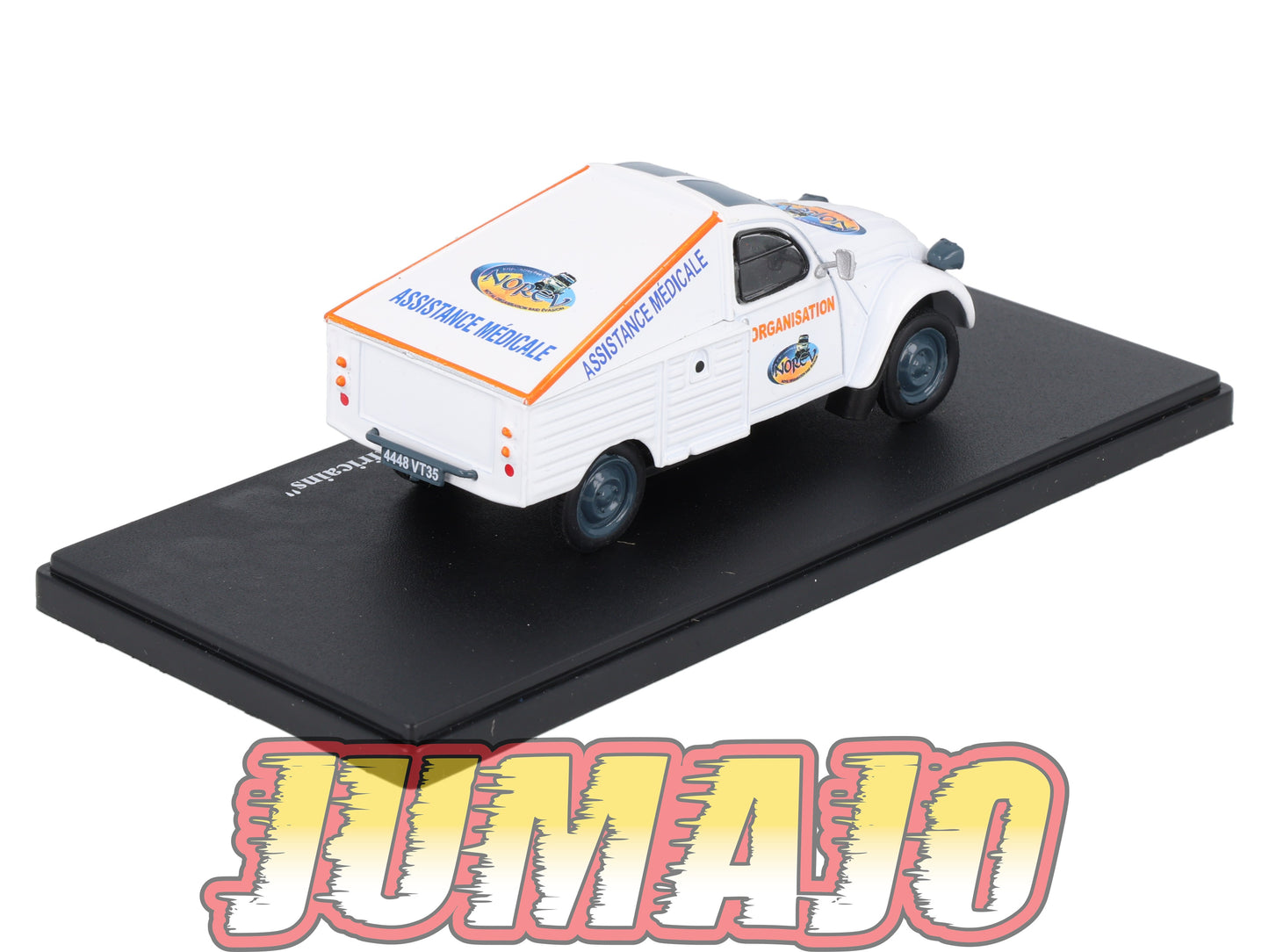 2CVAP262 Voiture 1/43 ELIGOR Auto plus : CITROEN 2CV Pick UP Assistance Raids Africains