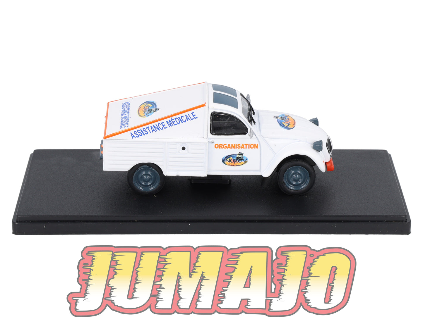 2CVAP262 Voiture 1/43 ELIGOR Auto plus : CITROEN 2CV Pick UP Assistance Raids Africains