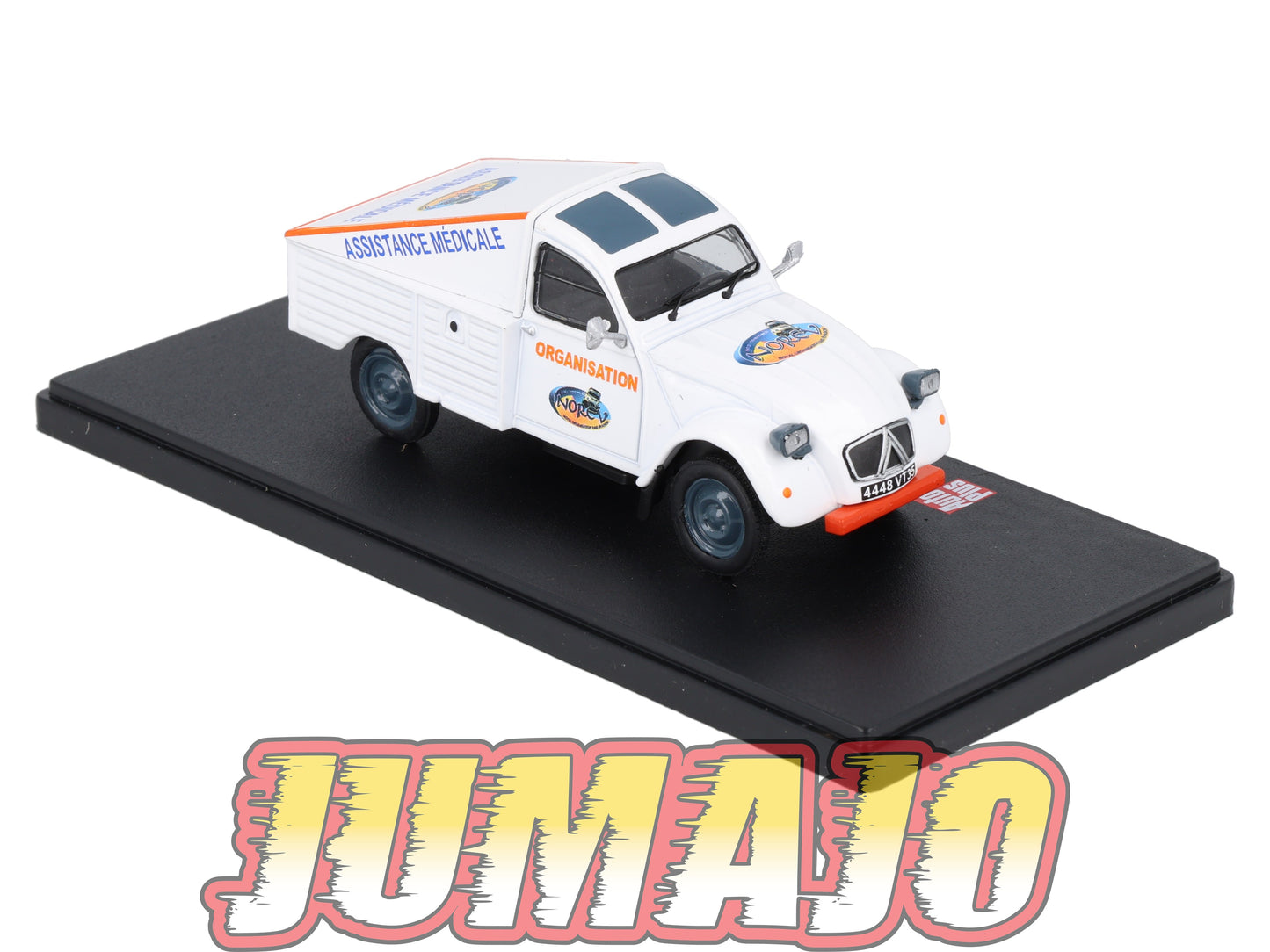 2CVAP262 Voiture 1/43 ELIGOR Auto plus : CITROEN 2CV Pick UP Assistance Raids Africains