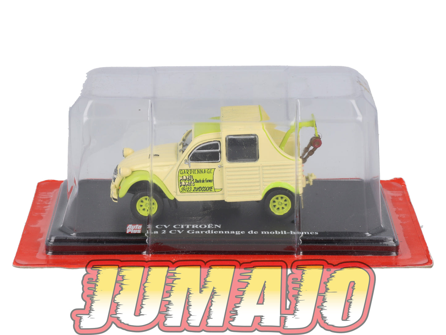 2CVAP264 Voiture 1/43 ELIGOR Auto plus : CITROEN 2CV Gardiennage De Mobil Homes