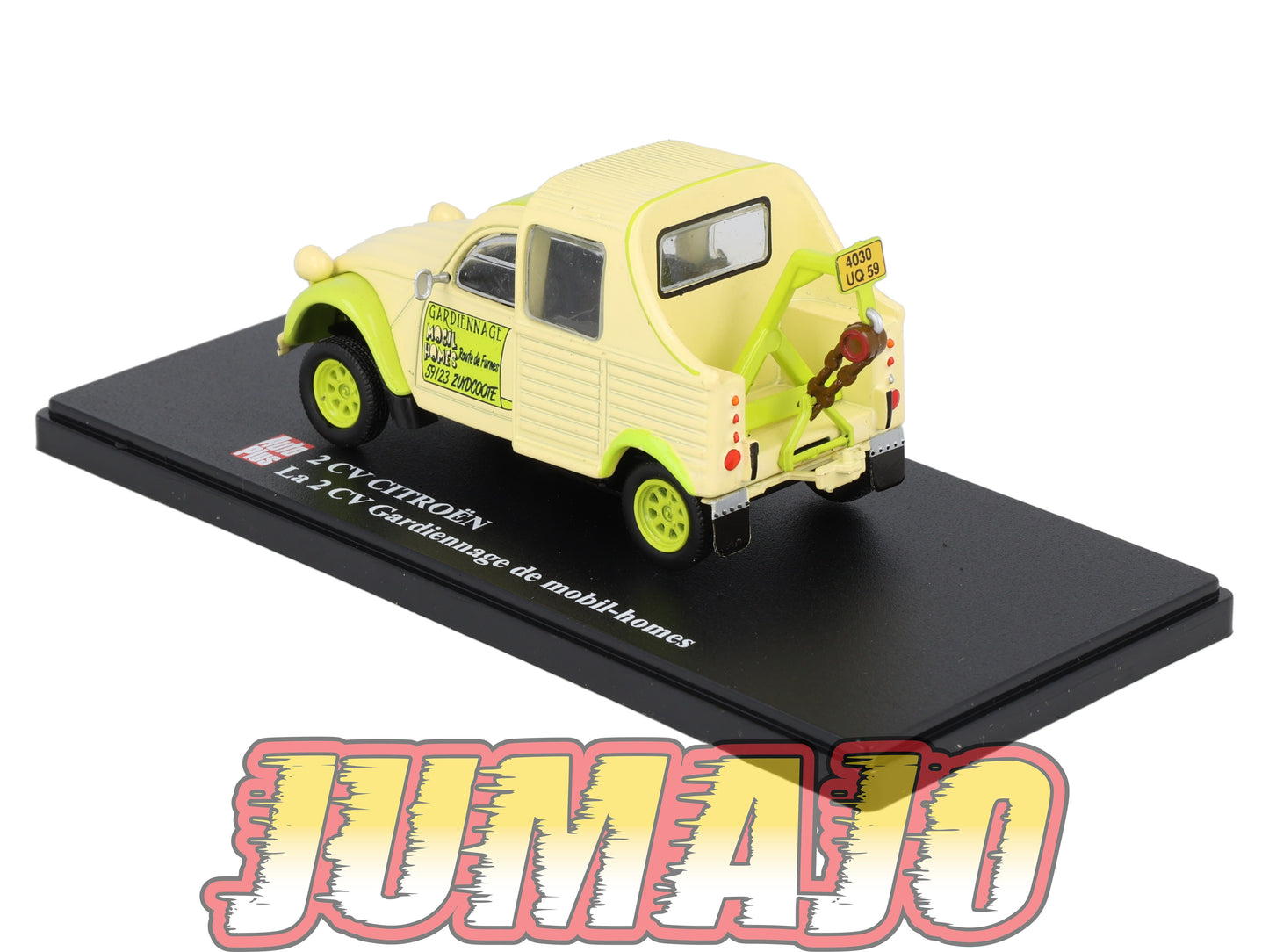 2CVAP264 Voiture 1/43 ELIGOR Auto plus : CITROEN 2CV Gardiennage De Mobil Homes