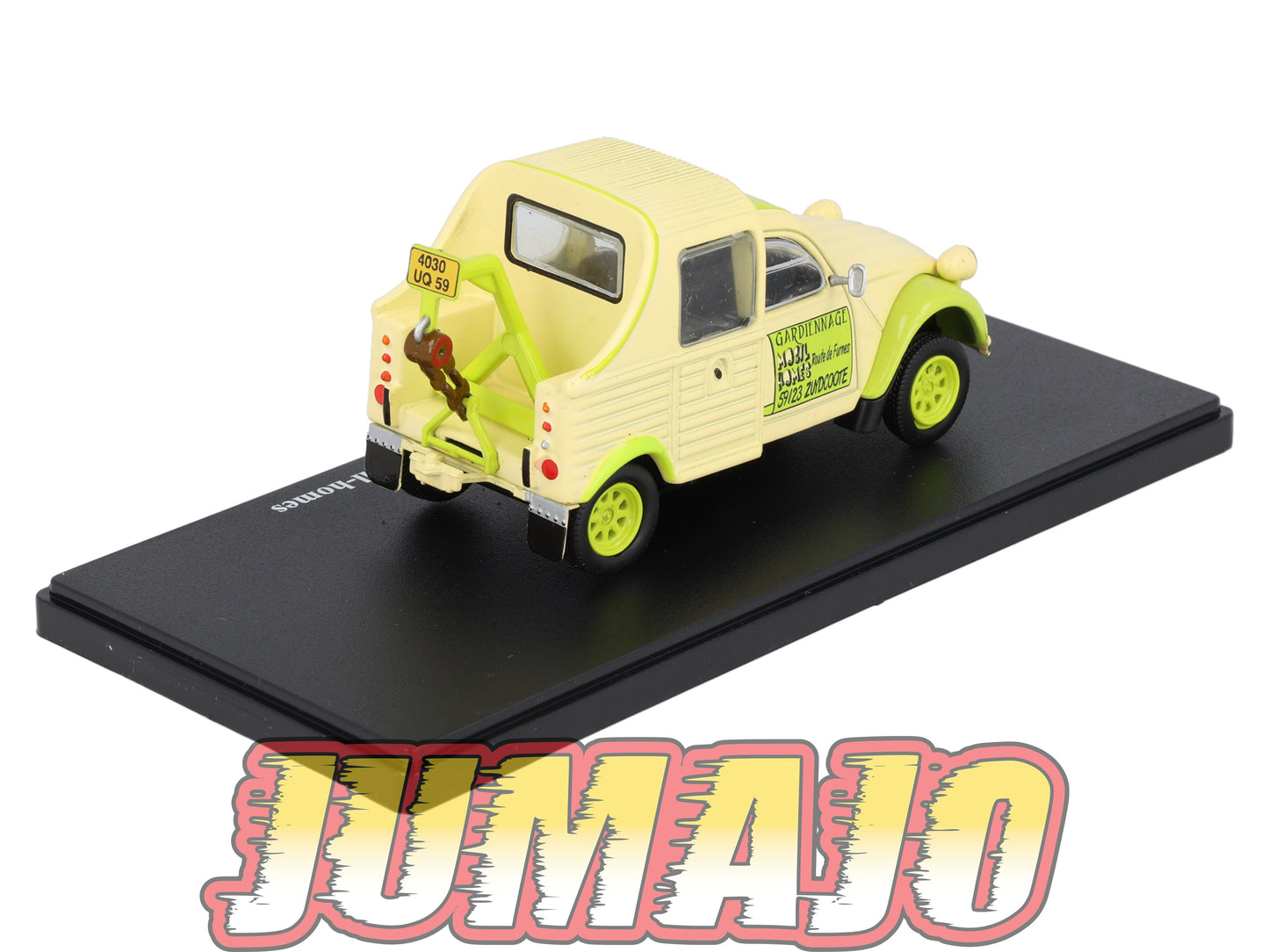 2CVAP264 Voiture 1/43 ELIGOR Auto plus : CITROEN 2CV Gardiennage De Mobil Homes