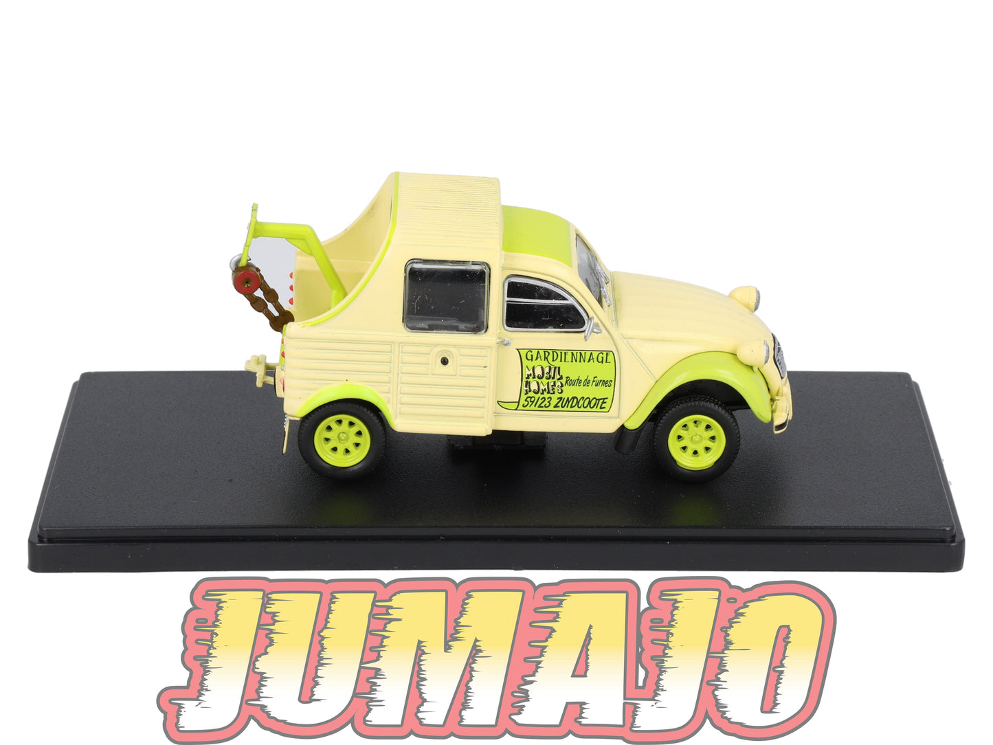 2CVAP264 Voiture 1/43 ELIGOR Auto plus : CITROEN 2CV Gardiennage De Mobil Homes