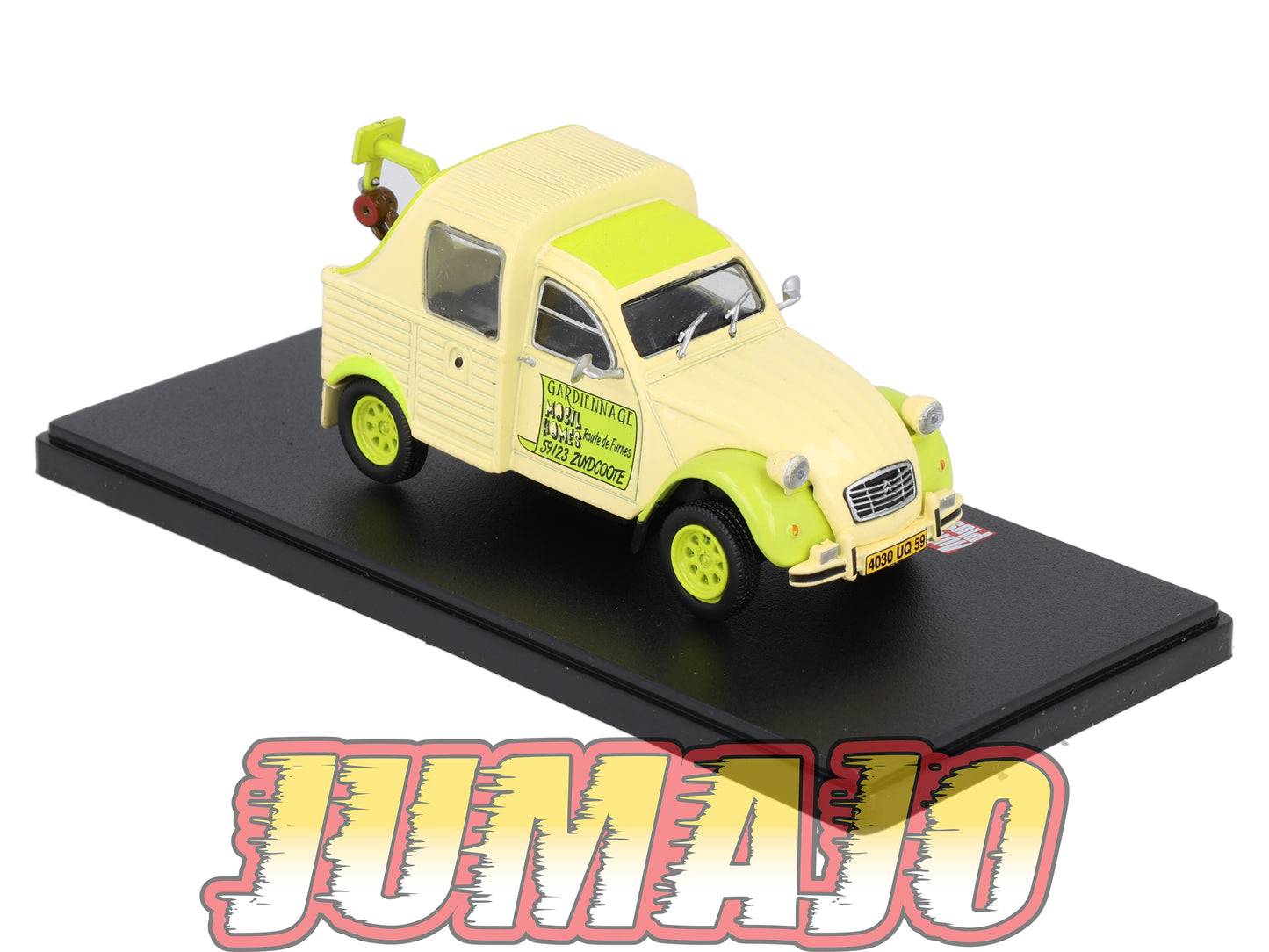 2CVAP264 Voiture 1/43 ELIGOR Auto plus : CITROEN 2CV Gardiennage De Mobil Homes