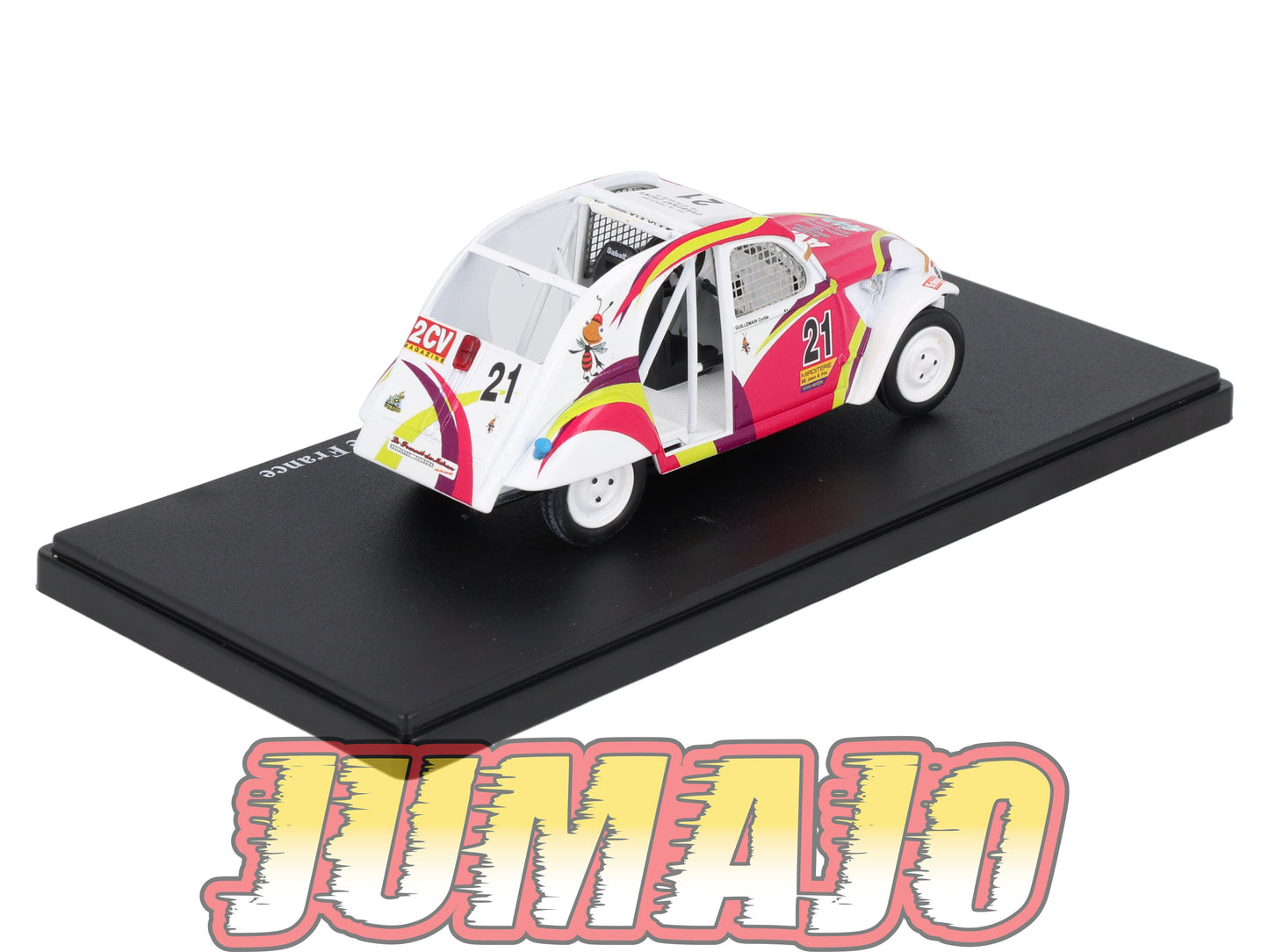 2CVAP2 Voiture 1/43 ELIGOR Auto plus CITROEN 2CV n°27 cross championnat France