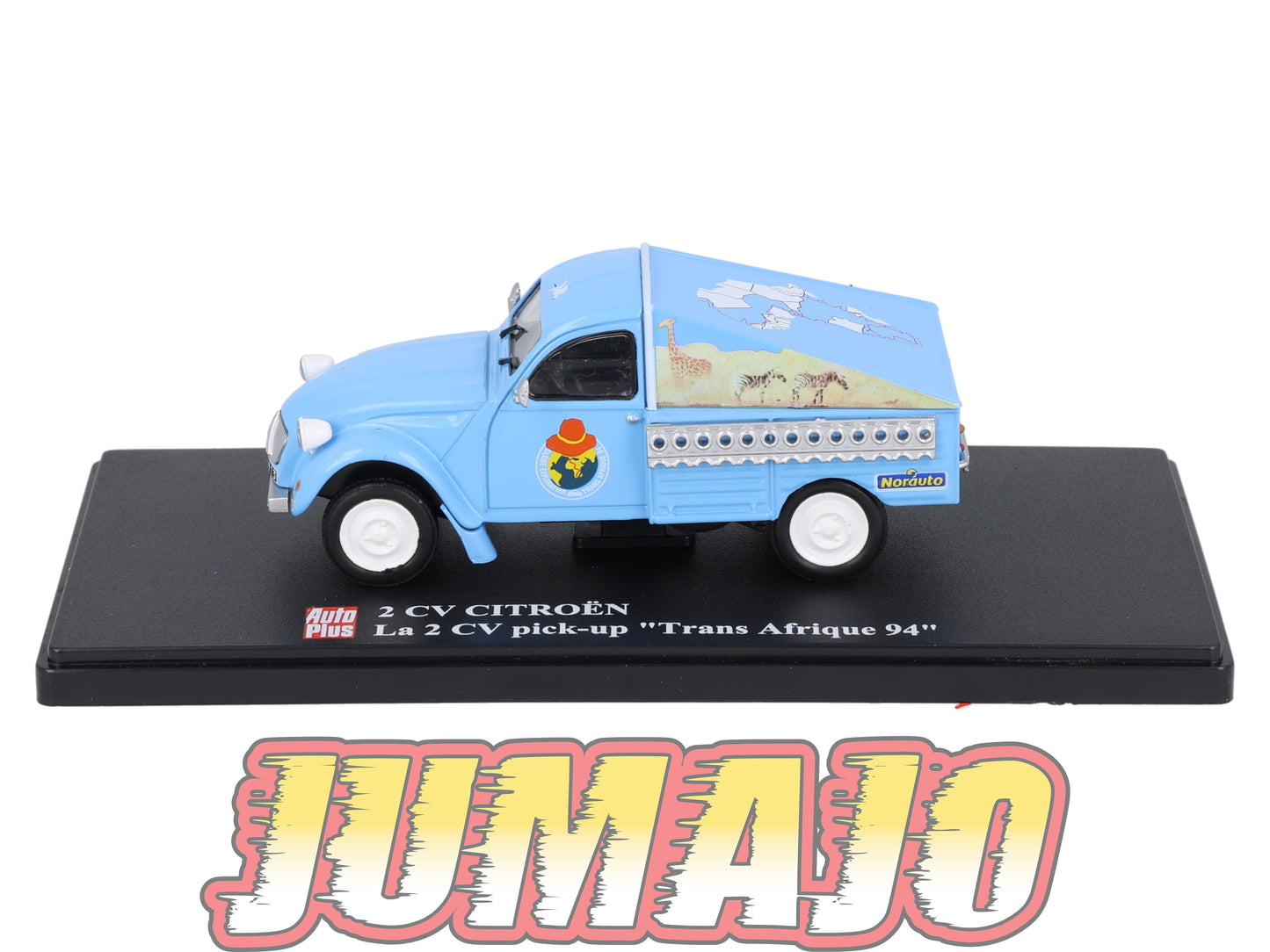 2CVAP37 Voiture 1/43 ELIGOR Auto plus : CITROEN 2CV Trans Afrique 94