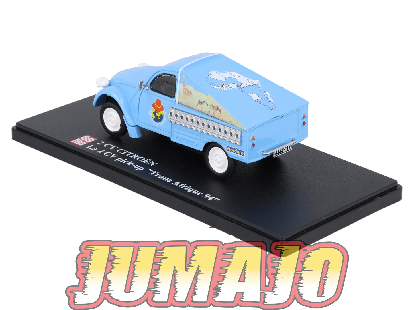 2CVAP37 Voiture 1/43 ELIGOR Auto plus : CITROEN 2CV Trans Afrique 94