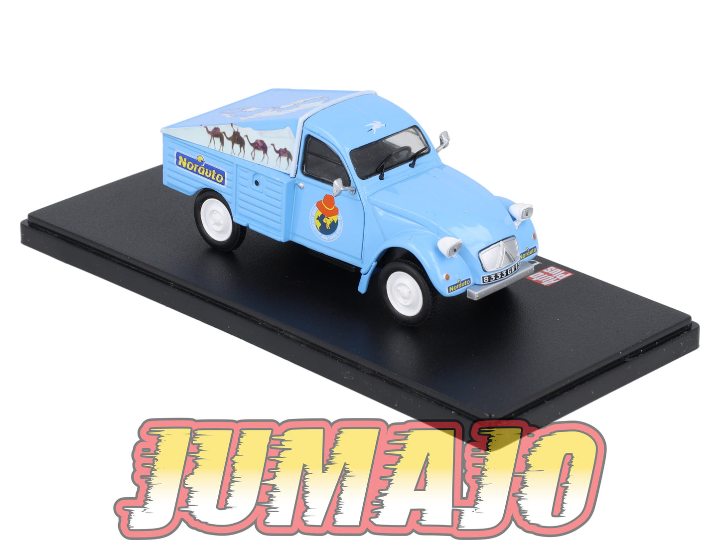2CVAP37 Voiture 1/43 ELIGOR Auto plus : CITROEN 2CV Trans Afrique 94